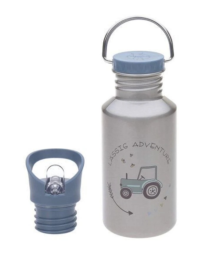 Lässig Kinder Trinkflasche Edelstahl - Bottle, Adventure tolle Farben
