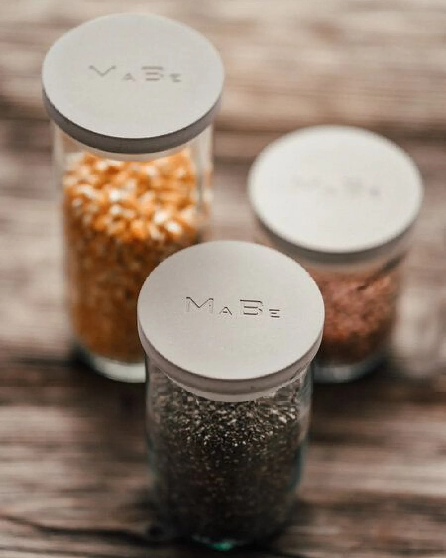 MaBe Vorratsglas 500ml - hoch & schmal - Upcycling meets Beton – Ansicht 2
