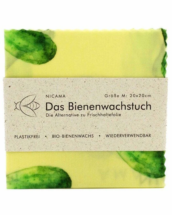 NICAMA Bienenwachstuch "Grüne Gurke"