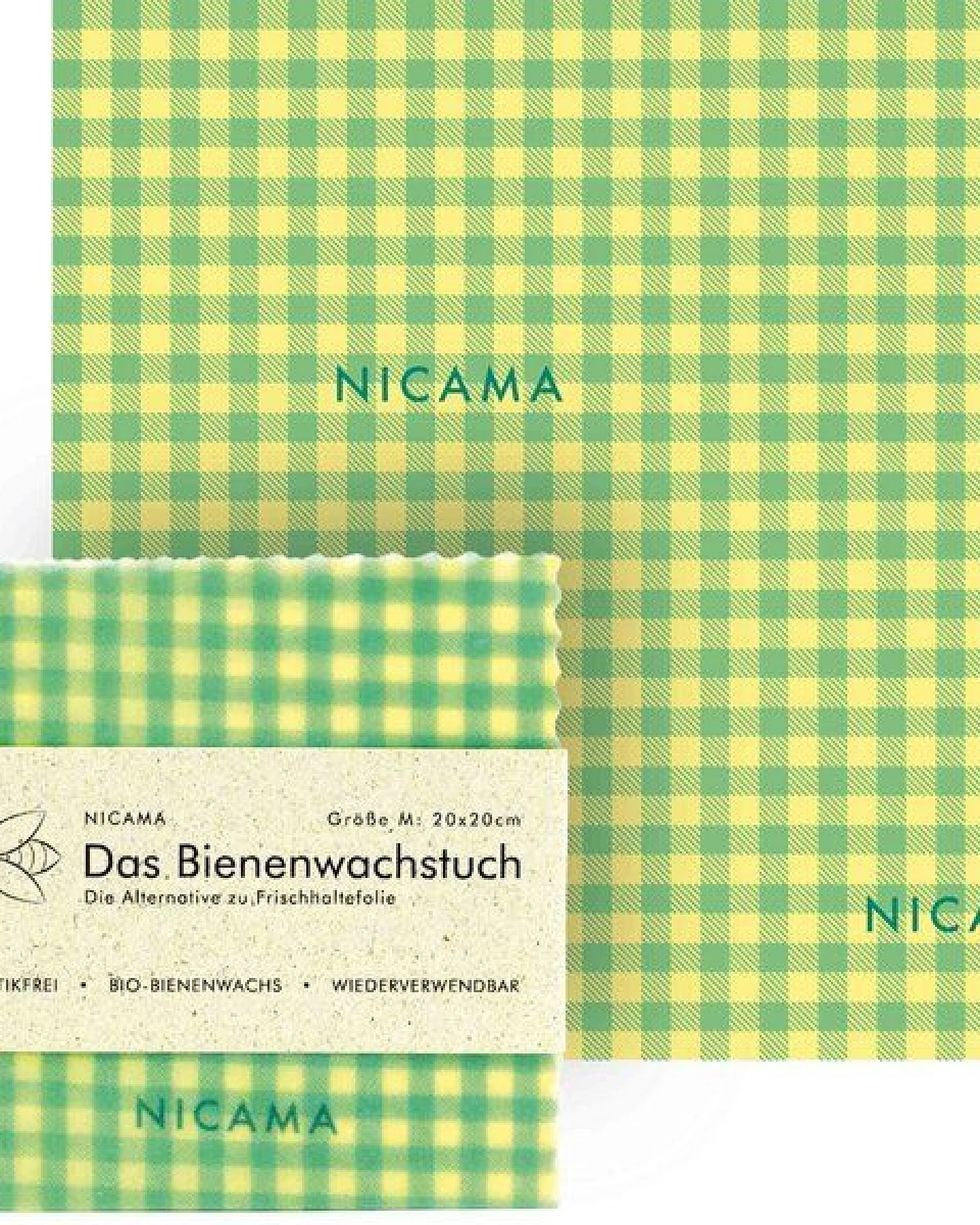 NICAMA Bienenwachstuch "klassisch grün" – Ansicht 2