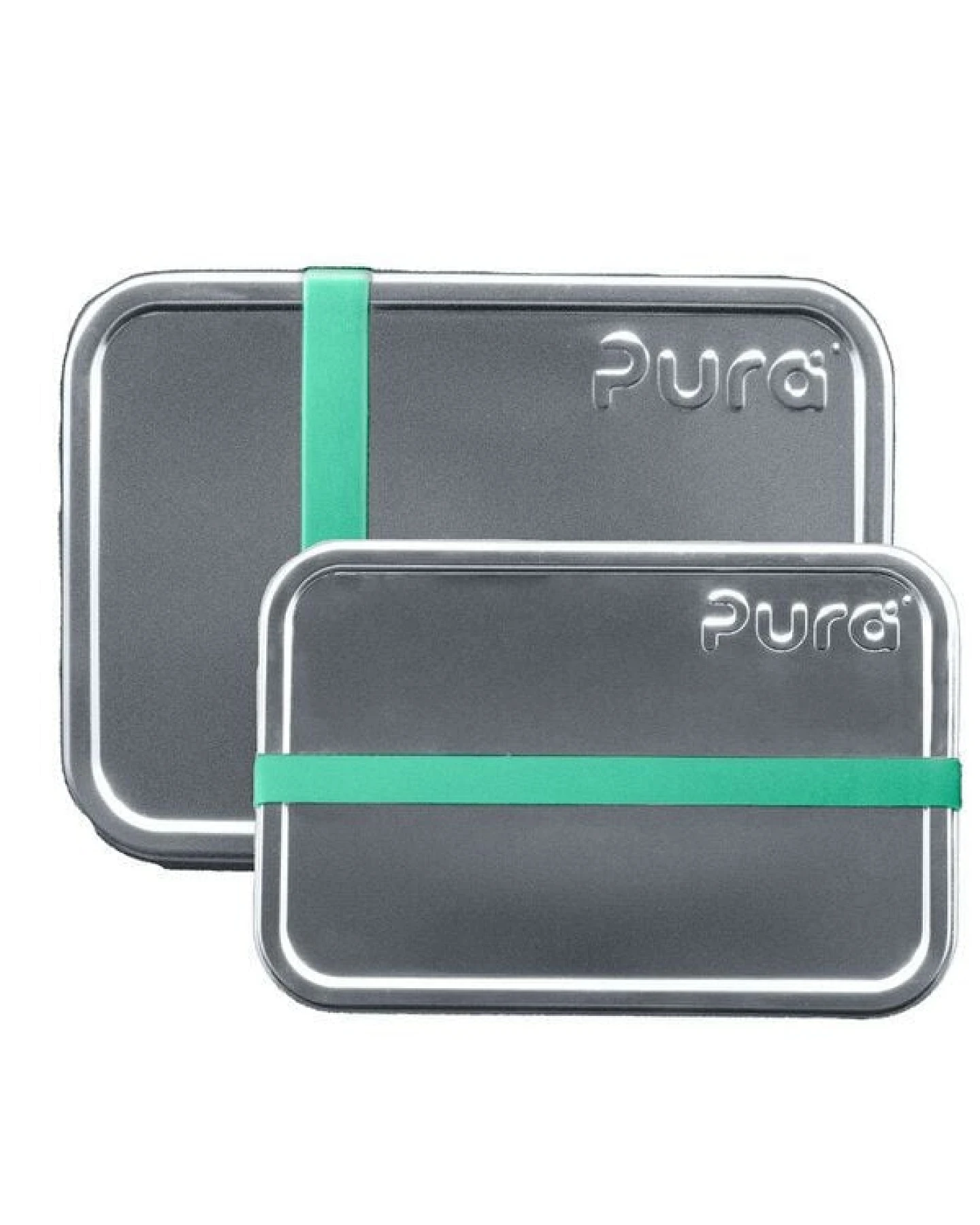 Pura Lunch - Edelstahl Brotdose mit 2 Fächern – Ansicht 4