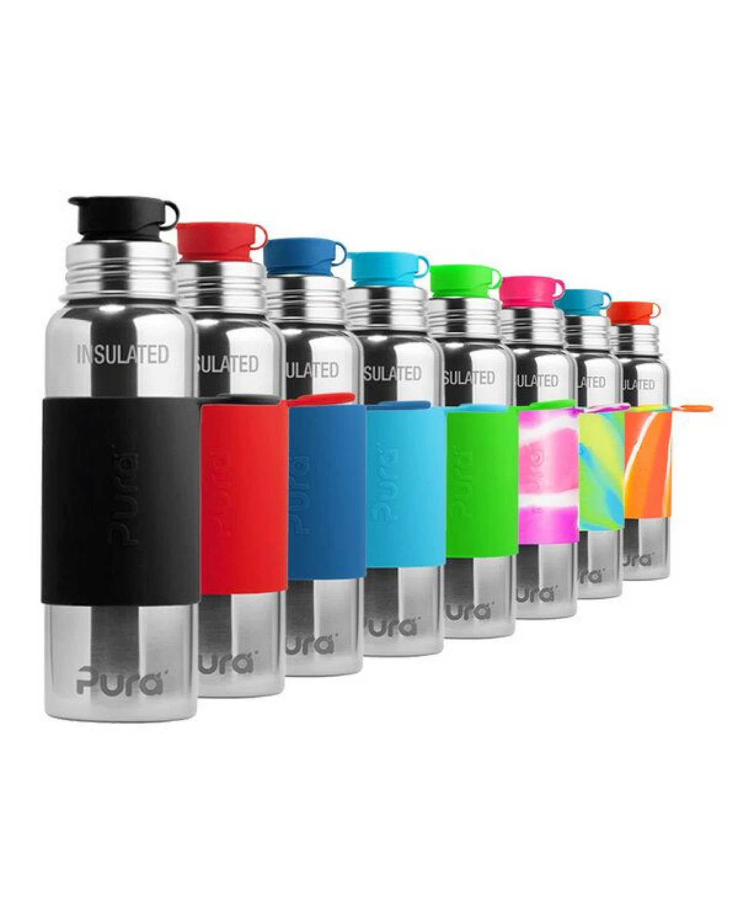 Pura Sportflasche isoliert 600ml mit Sleeve – Ansicht 2