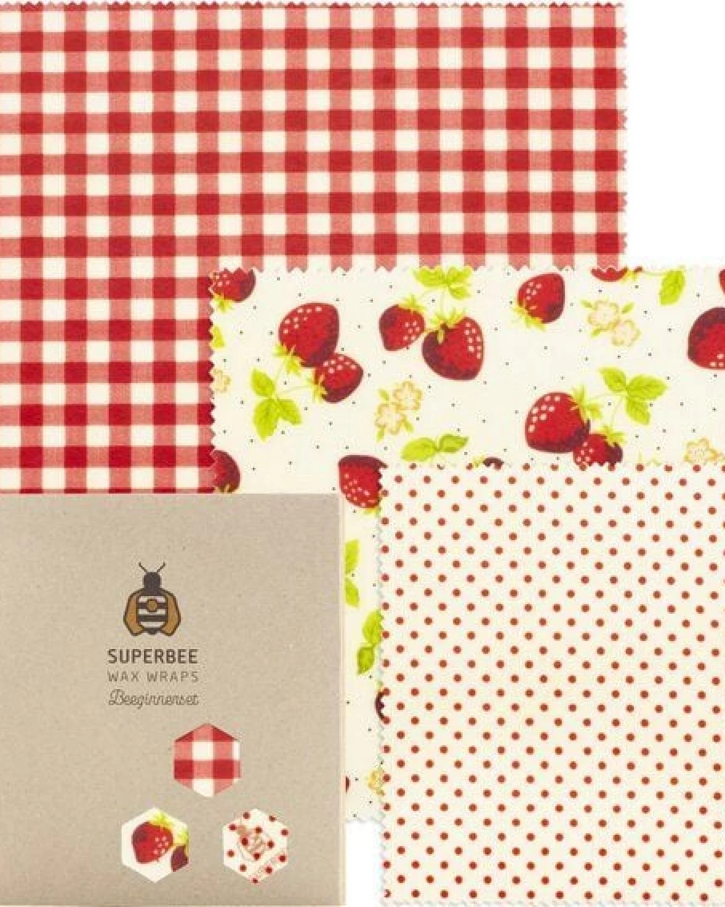 SuperBee Bienenwachstücher Beeginner-Set - die nachhaltige Alternative zu Plastik - verschiedene Designs – Ansicht 2