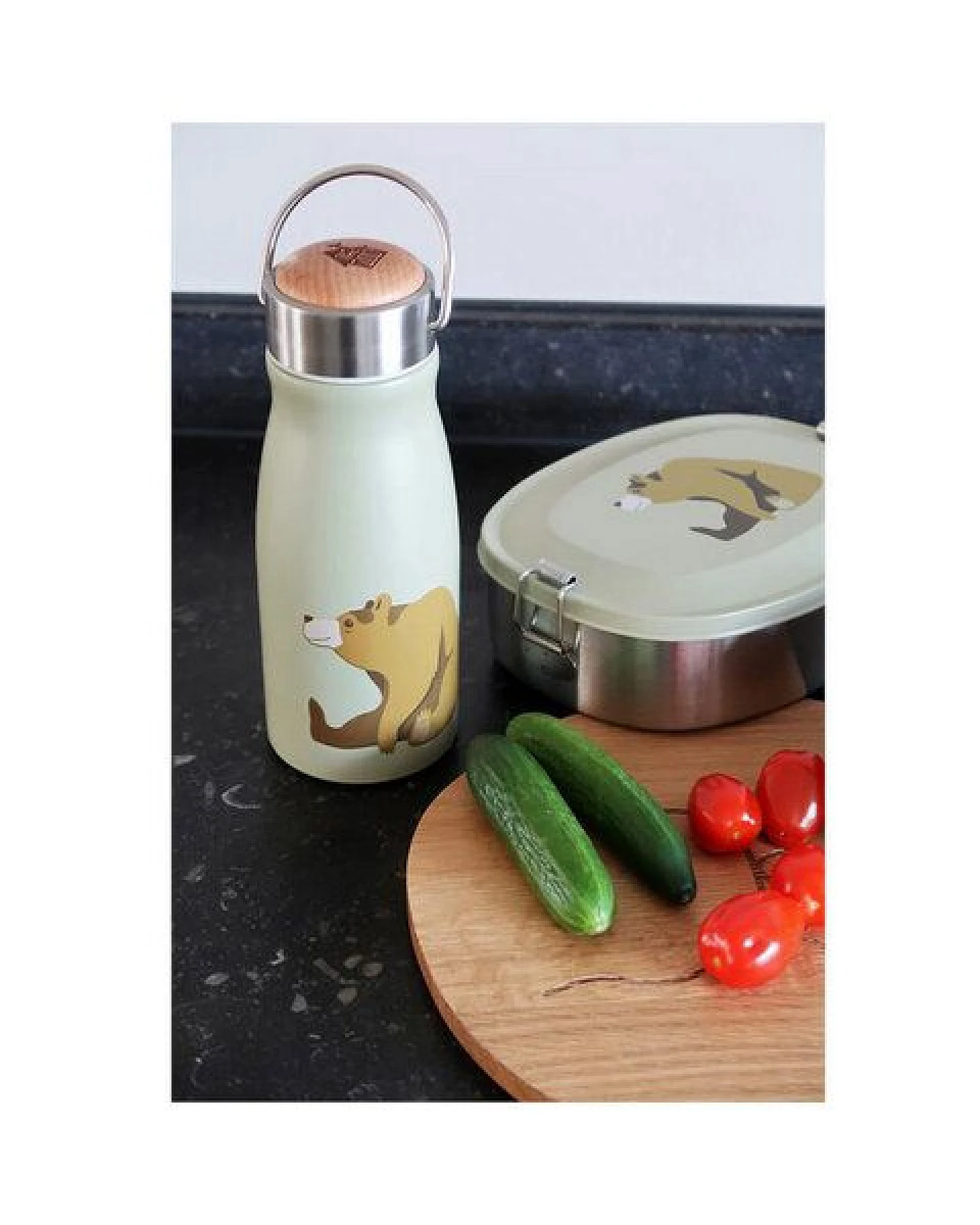 The Zoo Thermosflasche Edelstahl Kinder - verschiedene Motive – Ansicht 2