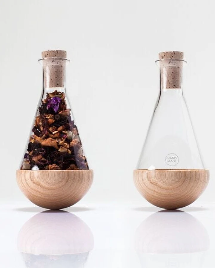 URBANATURE Gewürzglas STEHAUF KRÄUTERFLAKON 2er Set