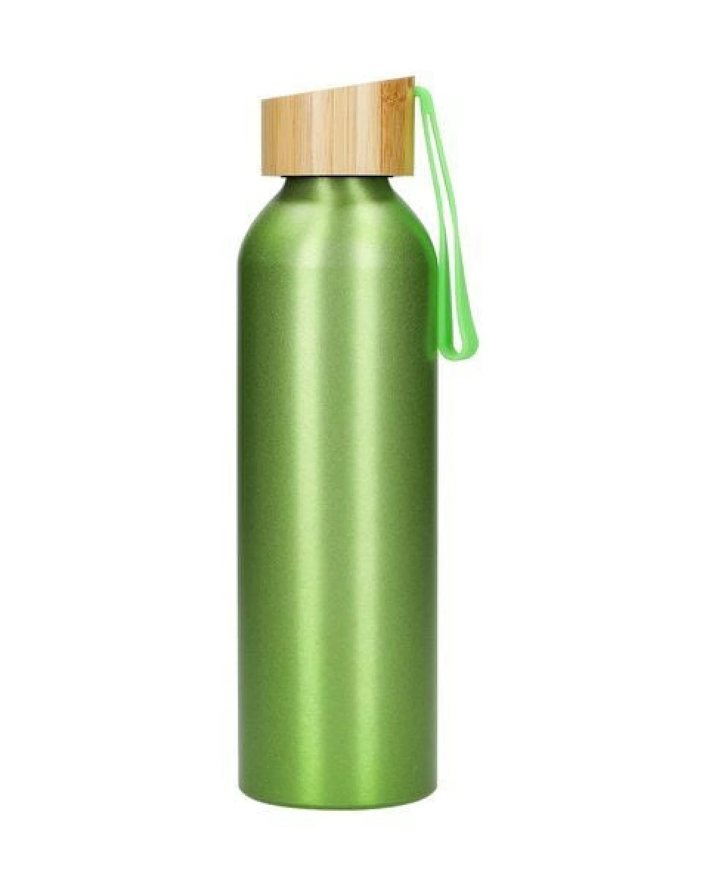 elasto Aluminiumflasche "Bamboo" 0,6 l leicht - Flasche mit Bambusdeckel – Ansicht 4