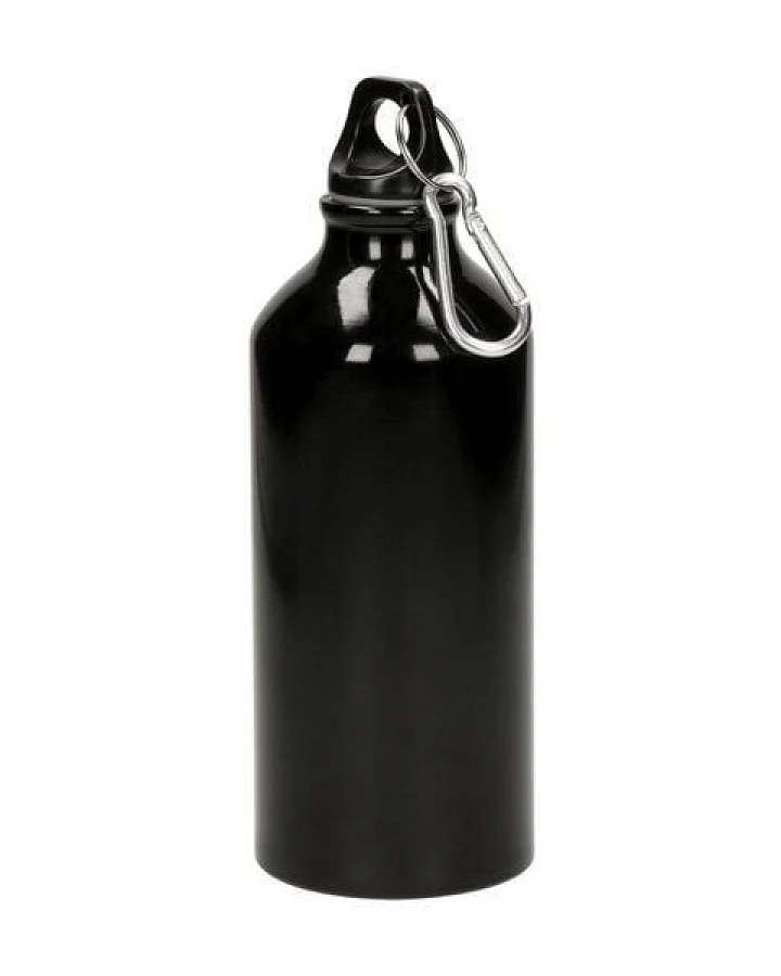 elasto Aluminiumflasche "Sporty" 0,6 l - Outdoorflasche mit Karabiner
