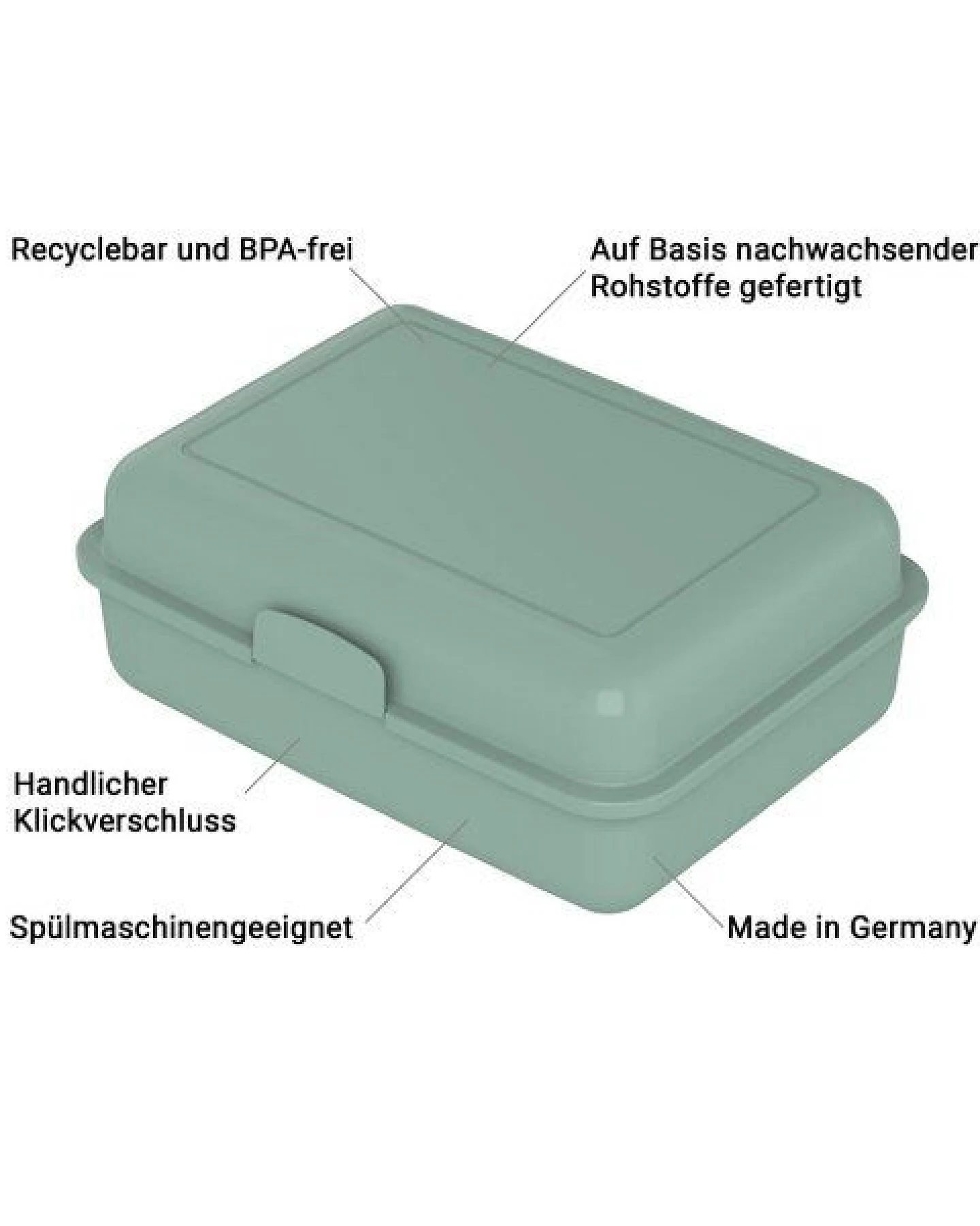 elasto Bio-Vorratsdose - School - Wiederverwendbar mit klick Verschluss – Ansicht 4