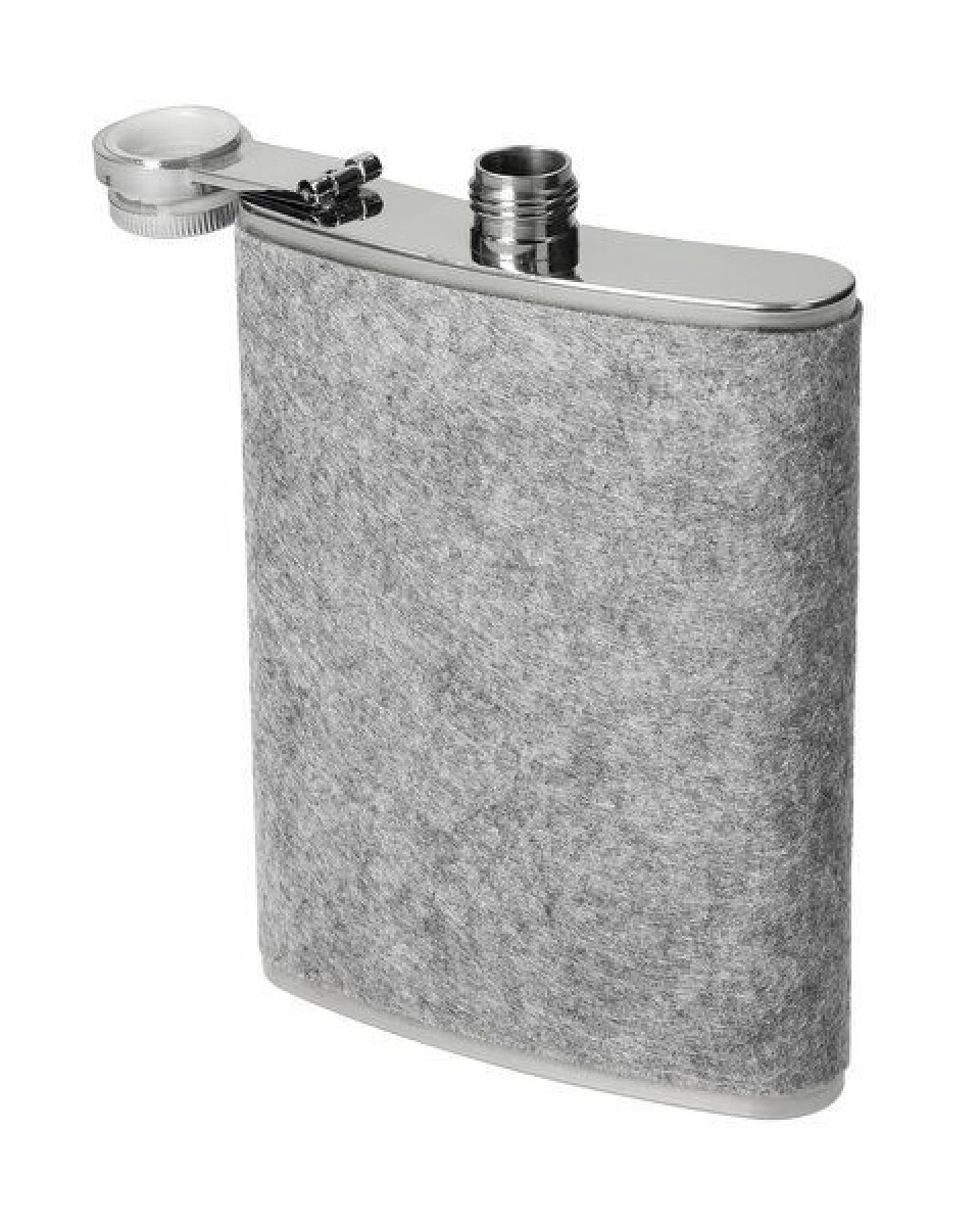 elasto Edelstahl Flachmann 170-230 ml - kompakte Taschenflasche für unterwegs – Ansicht 3