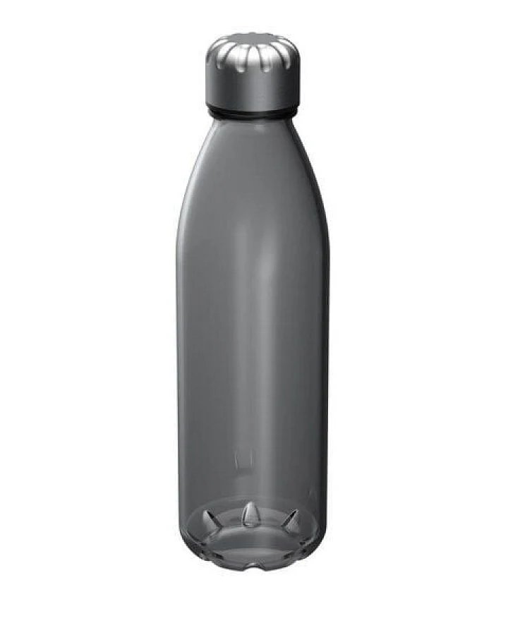 elasto Glasflasche "Colare" 0,60 l - Allzweck Trinkflasche mit Metalldeckel