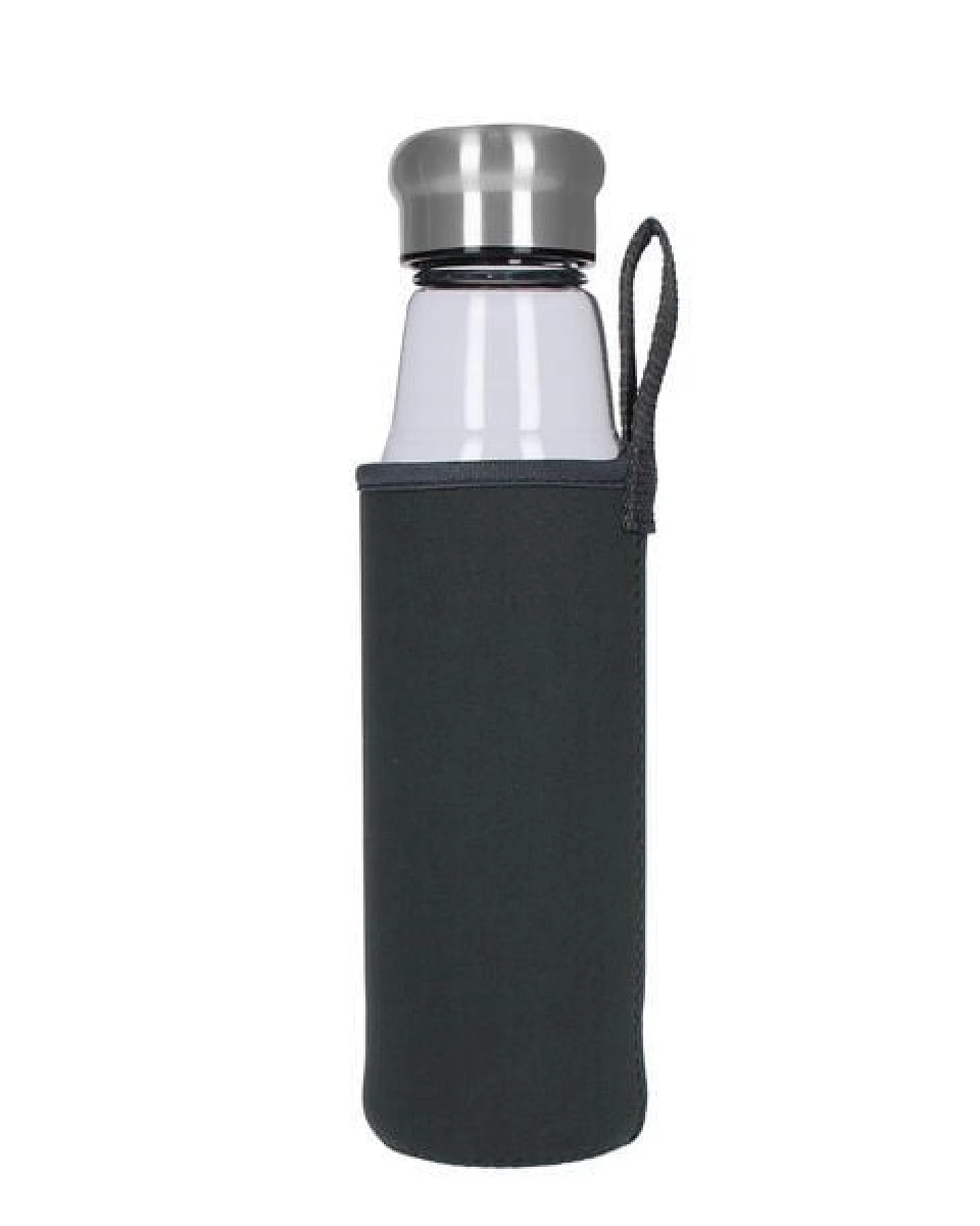 elasto Glasflasche 0,55 Liter Trinkflasche Borosilikatglas mit Neoprentasche – Ansicht 4