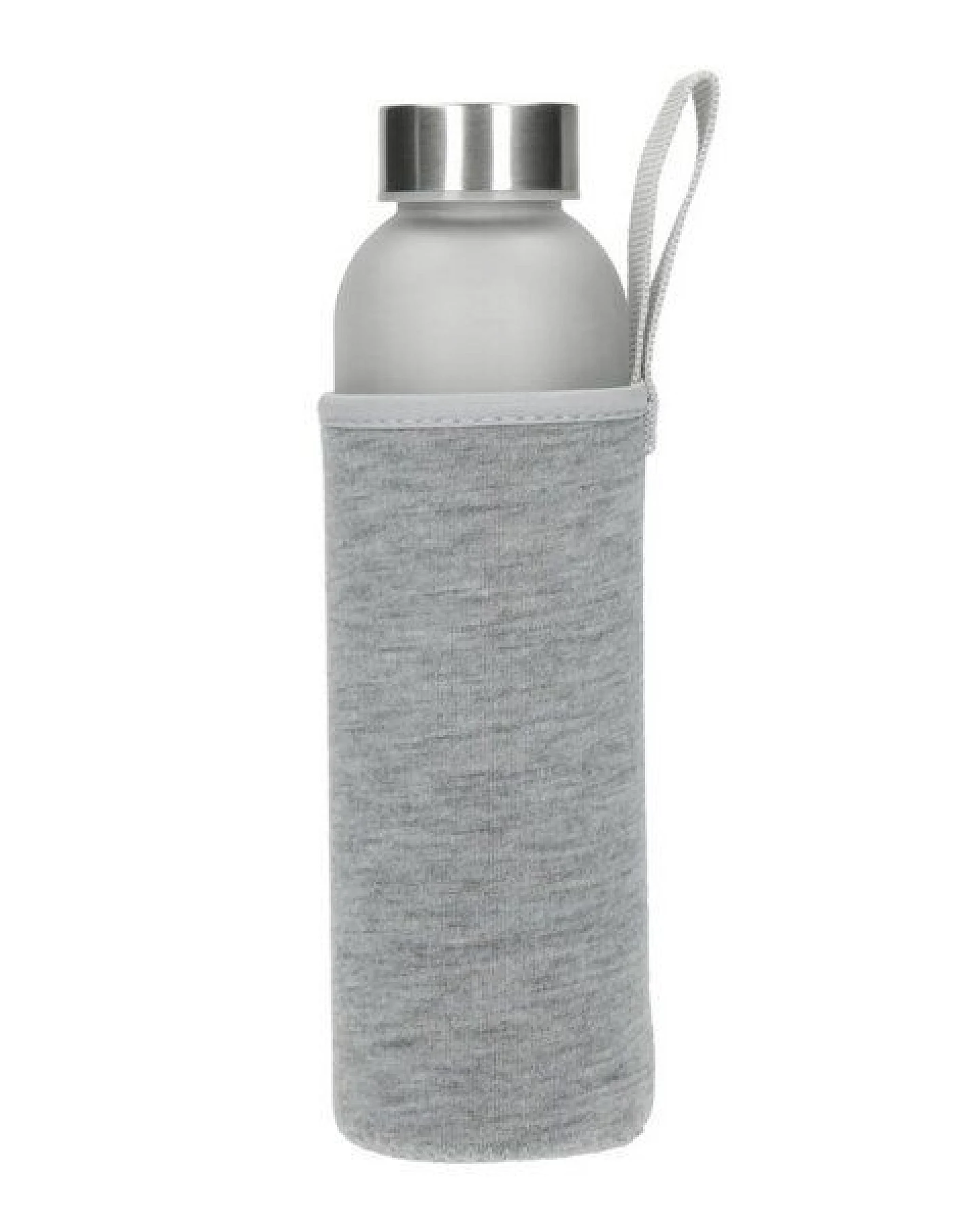 elasto Glasflasche mit Hülle "Iced" - Trinkflasche hält Getränk warm – Ansicht 2
