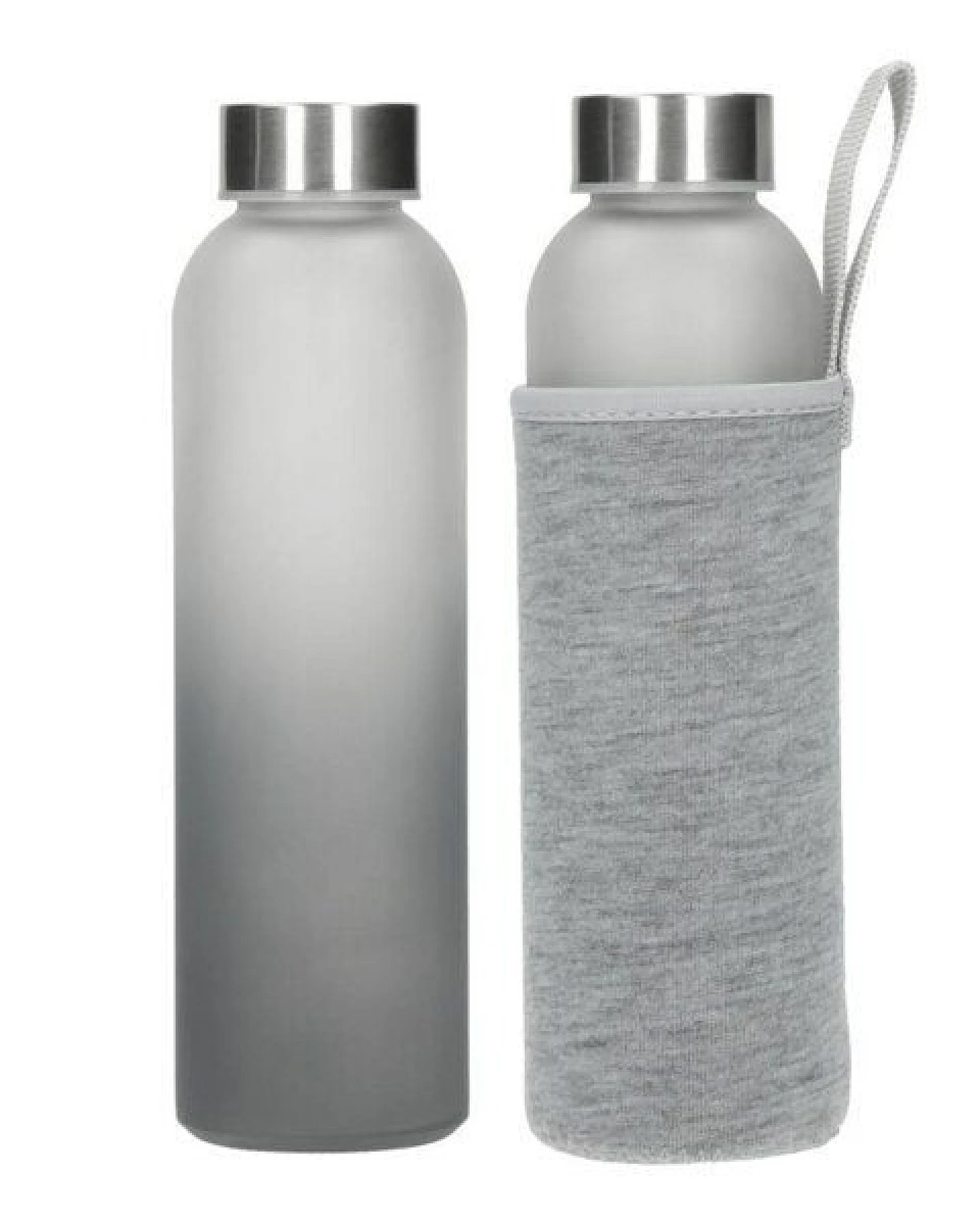 elasto Glasflasche mit Hülle "Iced" - Trinkflasche hält Getränk warm – Ansicht 4