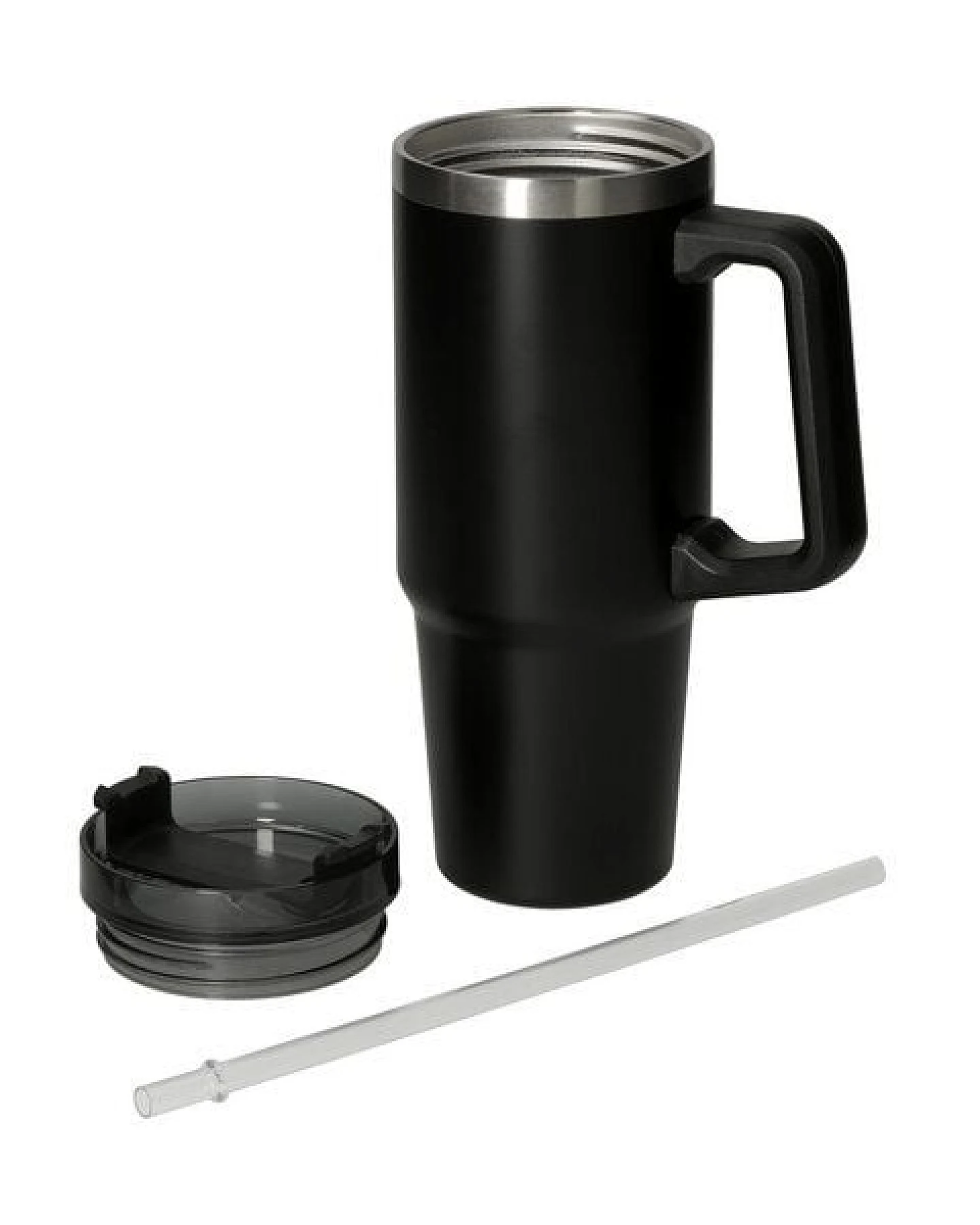 elasto Trinkbecher mit Strohhalm "Tampa" 800 ml - Isolierter Thermobecher – Ansicht 4