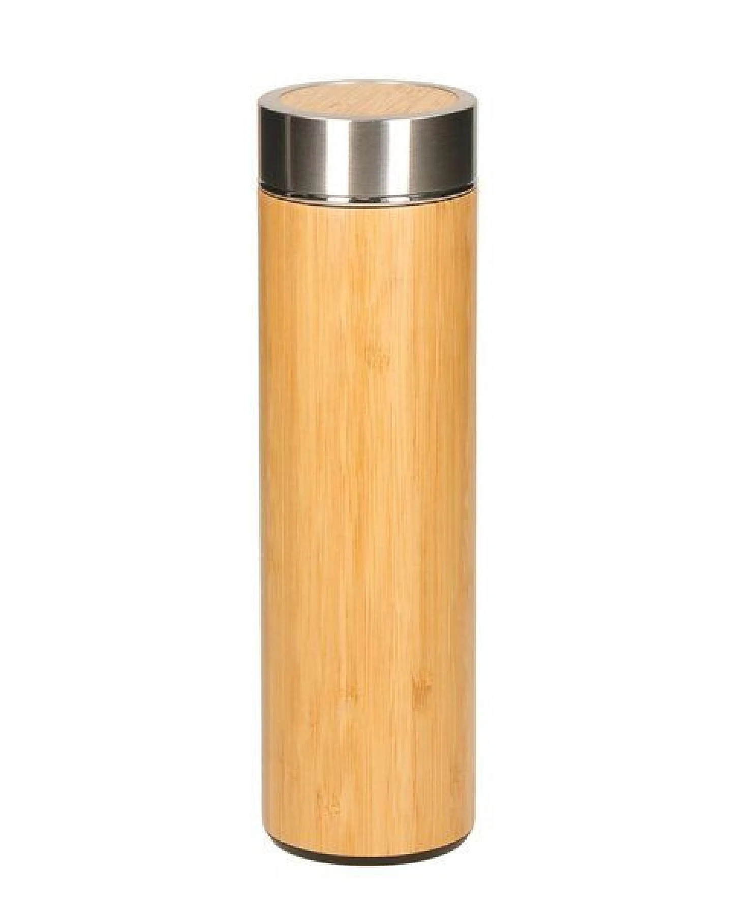 elasto Vakuumflasche - doppelwandige Isolierflasche aus Edelstahl mit Teesieb – Ansicht 2