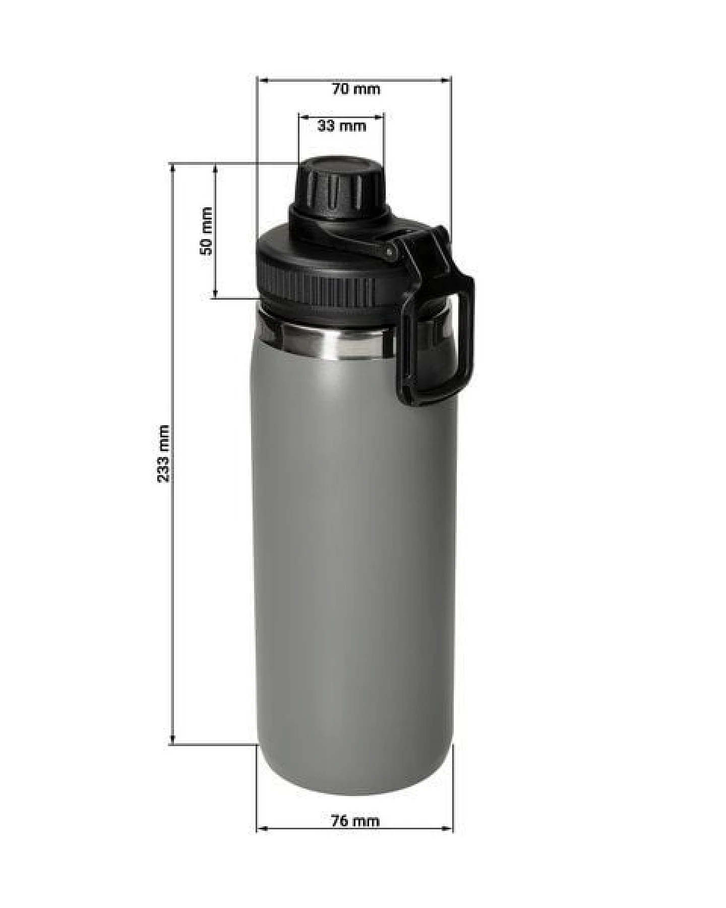 elasto Vakuumflasche aus Edelstahl 550 ml für kohlensäurehaltige Getränke – Ansicht 2