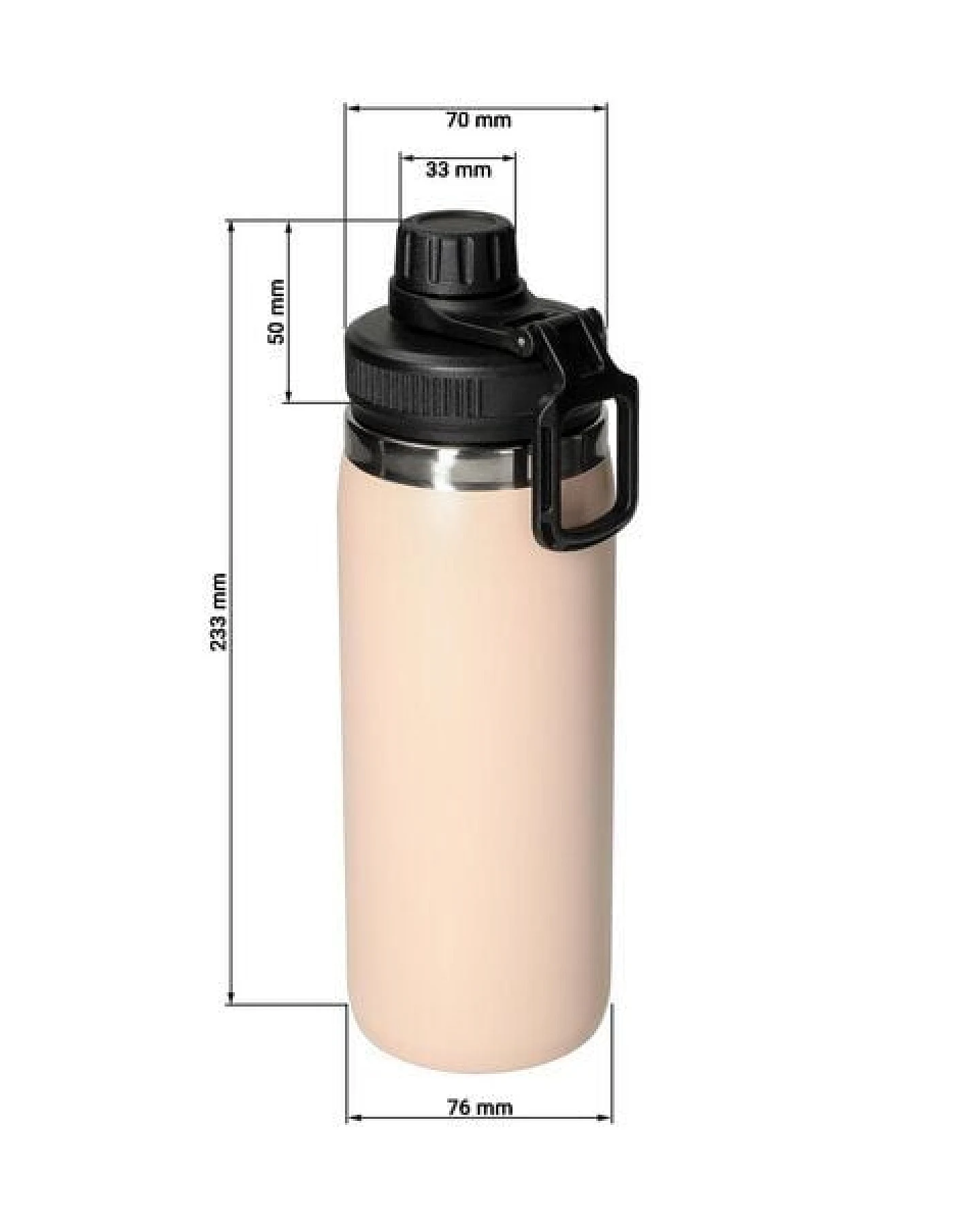 elasto Vakuumflasche aus Edelstahl 550 ml für kohlensäurehaltige Getränke – Ansicht 2