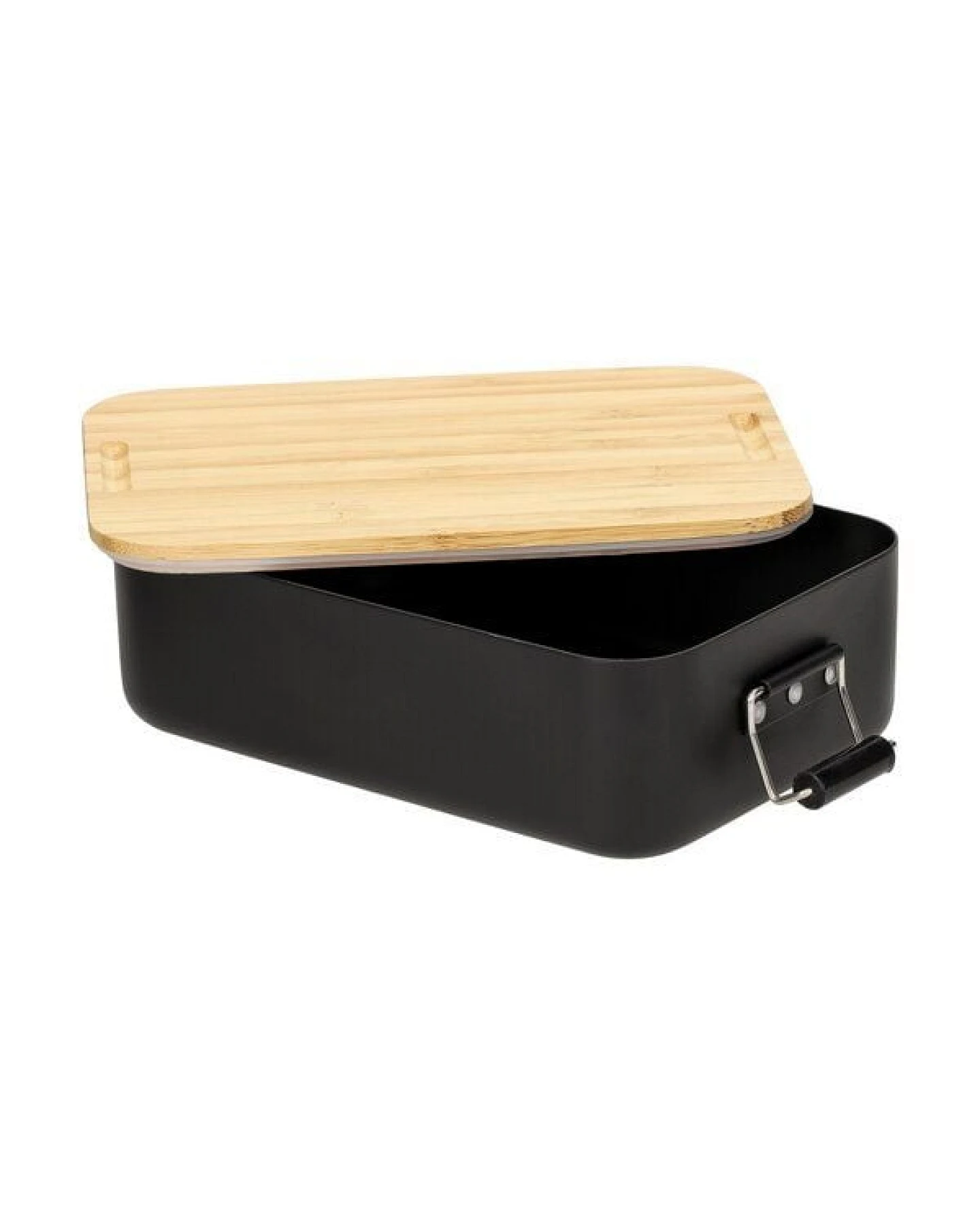 elasto Vorratsdose 'Bamboo' klein - Aluminium Brotdose inkl. Schneidebrett – Ansicht 4