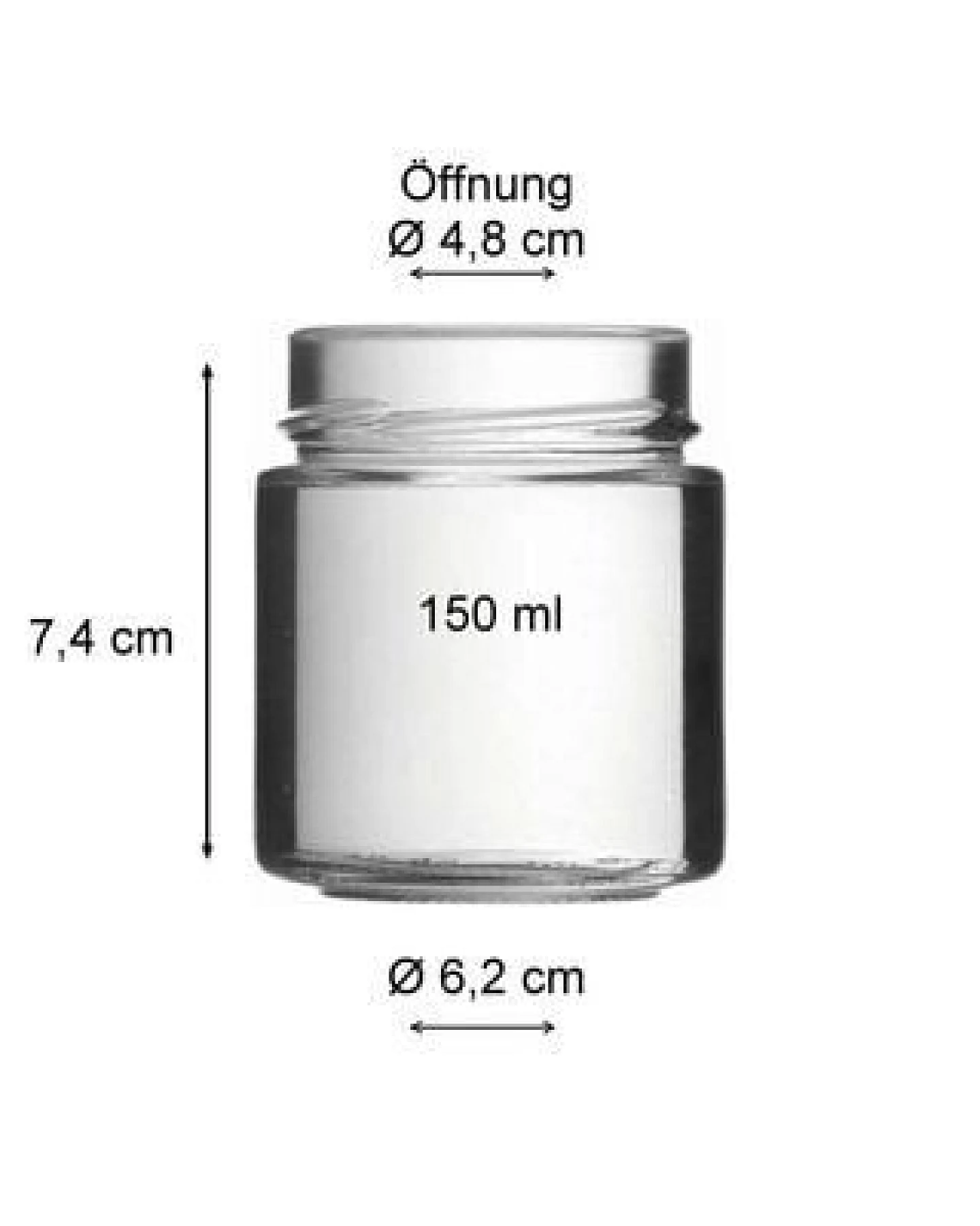 mikken Einmachglas / Gewürzglas 150 ml mit Blueseal Deckel PVC-frei – Ansicht 3