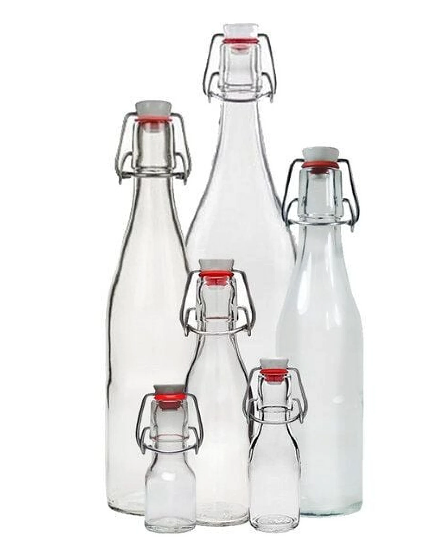 mikken Glasflasche mit Bügelverschluss 50 - 1000 ml Bügelflasche – Ansicht 2