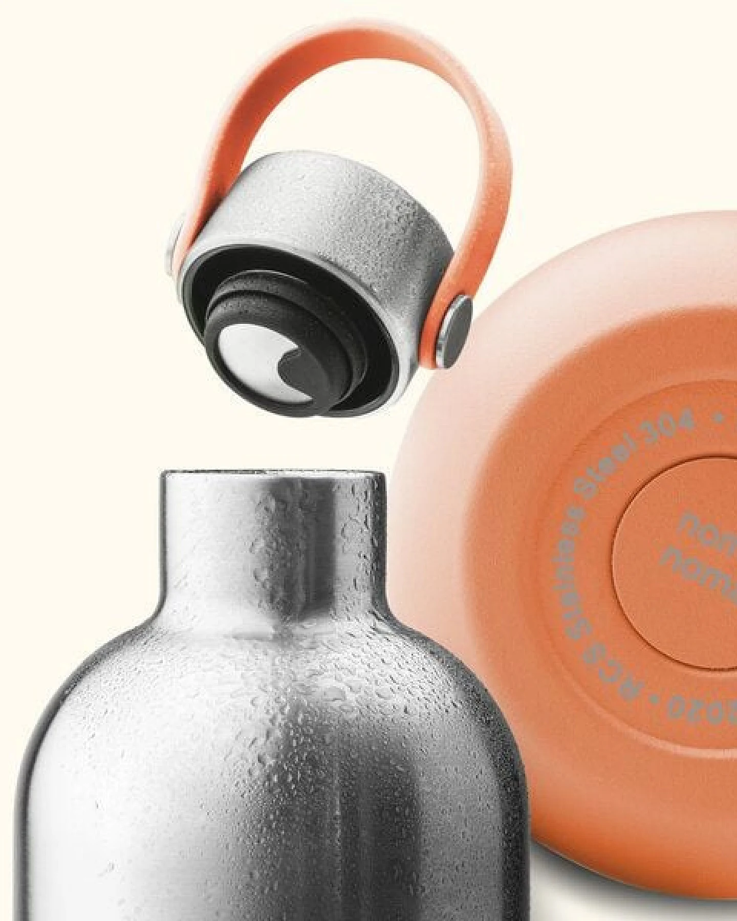 noma noma Edelstahl Trinkflasche Kohlensäure geeignet - Thermosflasche 500ml, 750ml, 1l – Ansicht 3