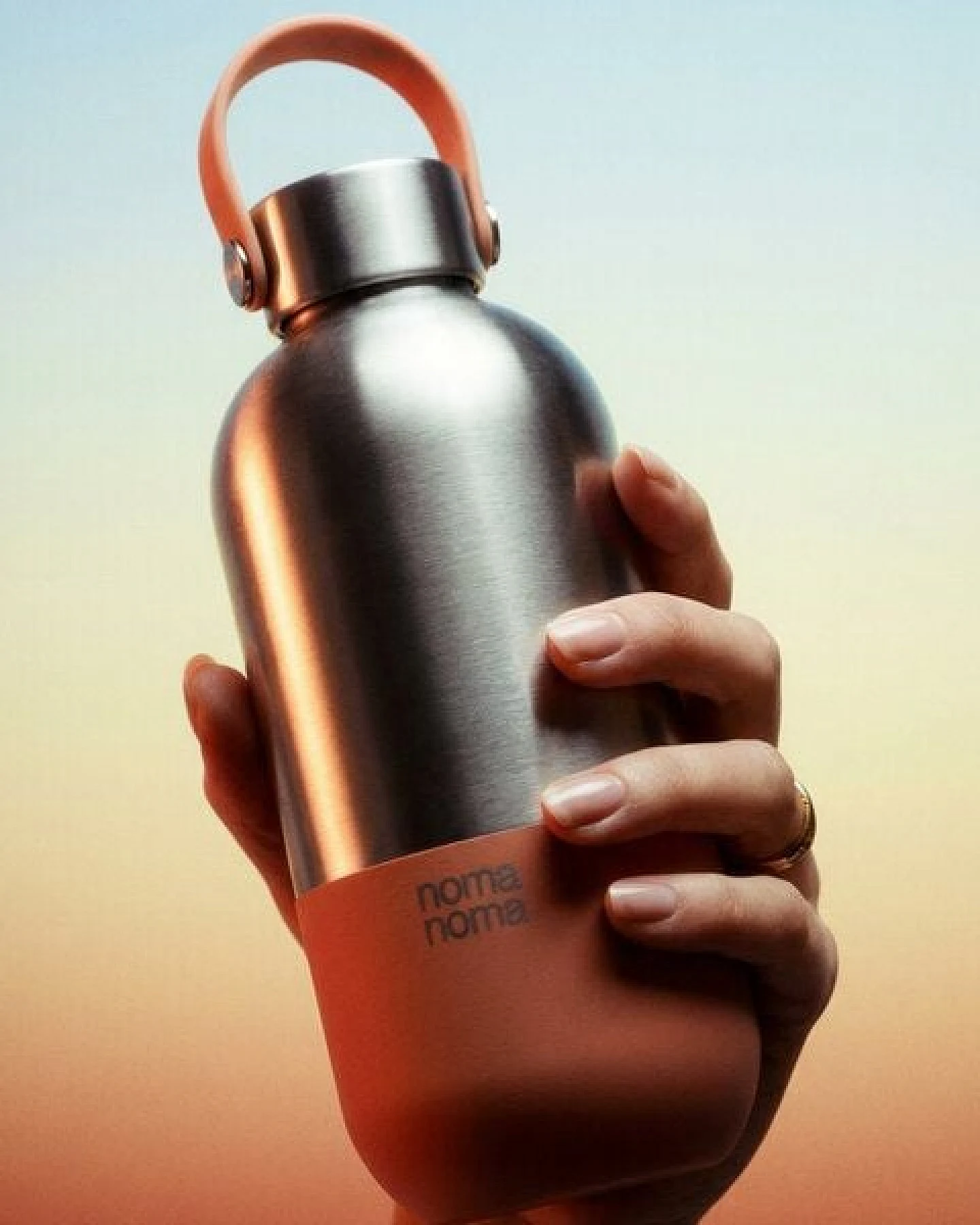 noma noma Edelstahl Trinkflasche Kohlensäure geeignet - Thermosflasche 500ml, 750ml, 1l – Ansicht 4