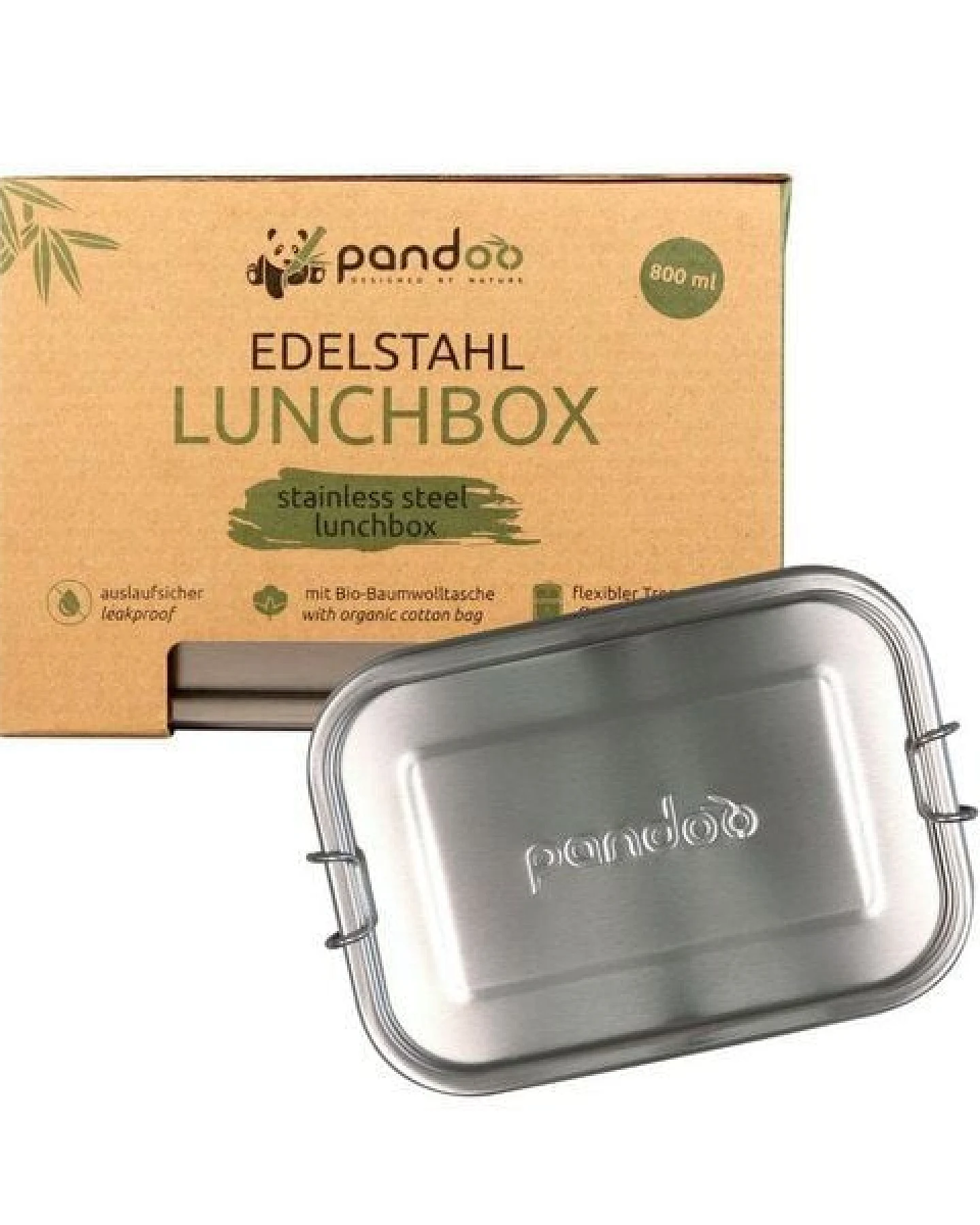 pandoo Lunchbox aus Edelstahl – Ansicht 2