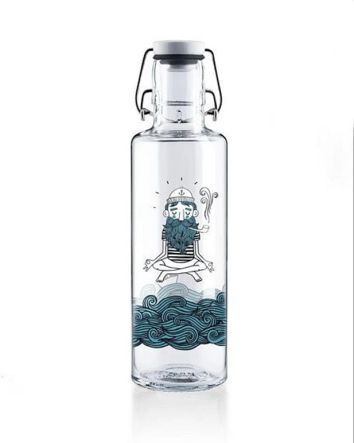 soulbottles Trinkflasche aus Glas • 0,6 l • verschiedene Motive • auslaufsicher
