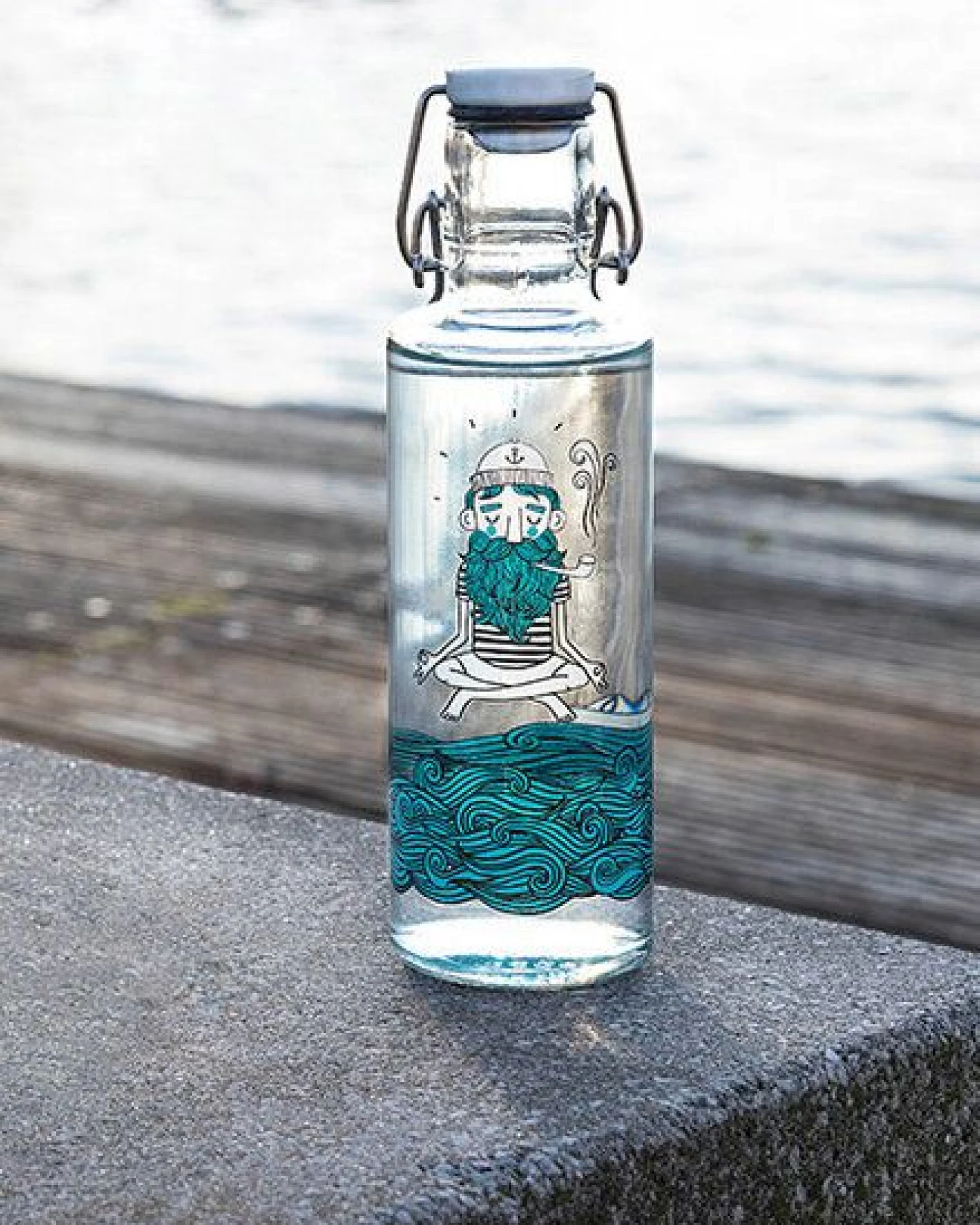 soulbottles Trinkflasche aus Glas • 0,6 l • verschiedene Motive • auslaufsicher – Ansicht 2