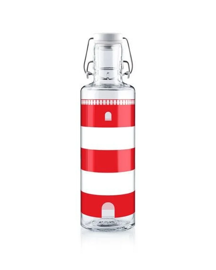 soulbottles soulbottle 0,6l • Glastrinkflasche im Leuchtturm-Design • "lighthouse"