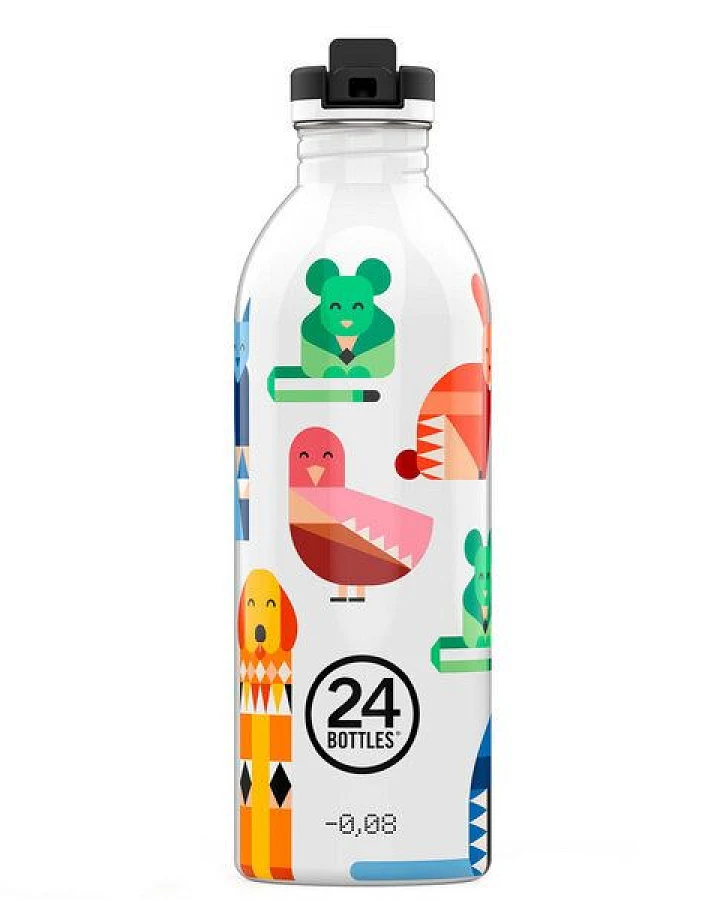 24bottles 0,5l Kids Edelstahl Trinkflasche mit Sportverschluss