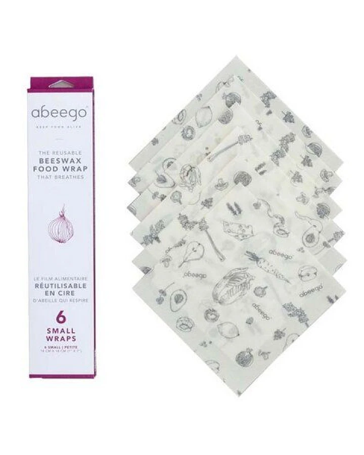Abeego Frischhaltefolie – Set Small mit 6 Blättern
