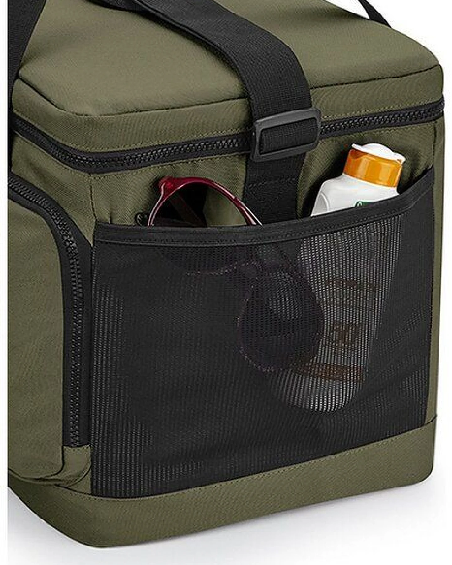 BagBase Recycelte große Kühltasche, als Schulter- oder Tragetasche verwendbar Messenger Bag – Ansicht 4