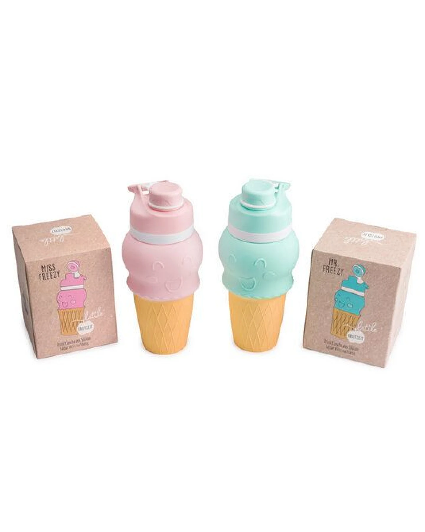 Brotzeit Miss und Mister Freezy, 500 ml Trinkflasche Quetschbeutel – Ansicht 2