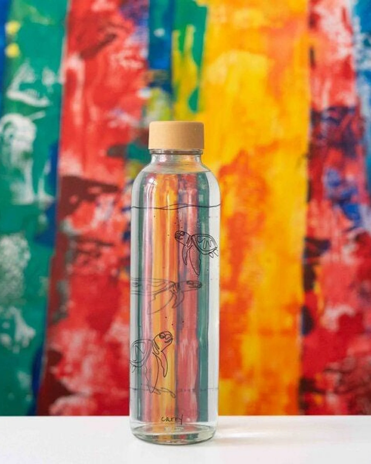 Carry Bottles Glastrinkflasche 0.7l verschiedene Designs – Ansicht 4
