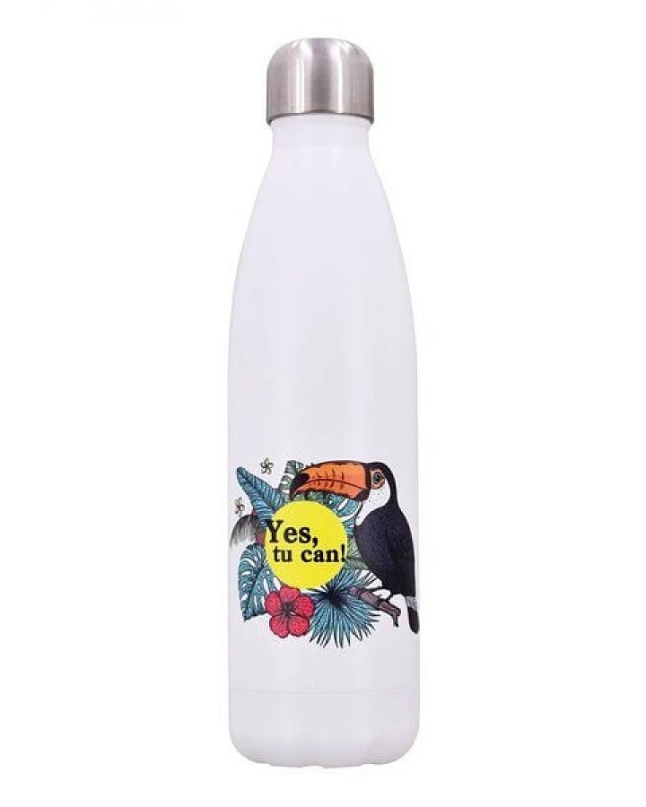 Dora's Dora’s Edelstahl-Thermoflasche "Tucan" (0,5l) – Doppelwandig & Isoliert – Exotisches Design