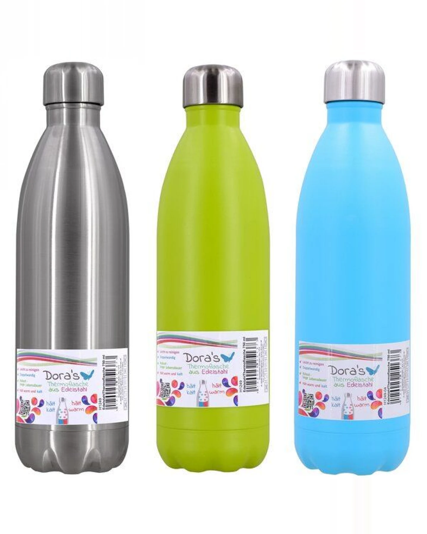 Dora's Dora’s Edelstahl-Thermosflasche (0,75l) – Doppelwandig & Vakuumisoliert – Ansicht 2