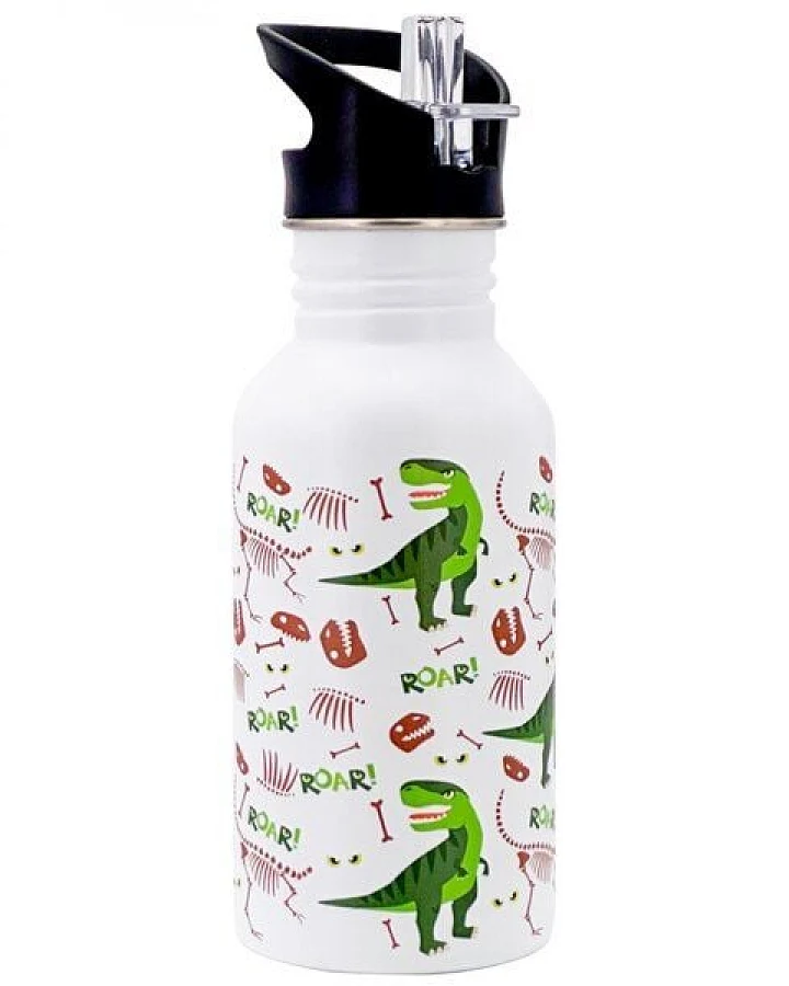 Dora's Dora’s Kinder-Trinkflasche "Dino" (500ml) – Edelstahl & Push-Pull-Verschluss – Ultraleicht