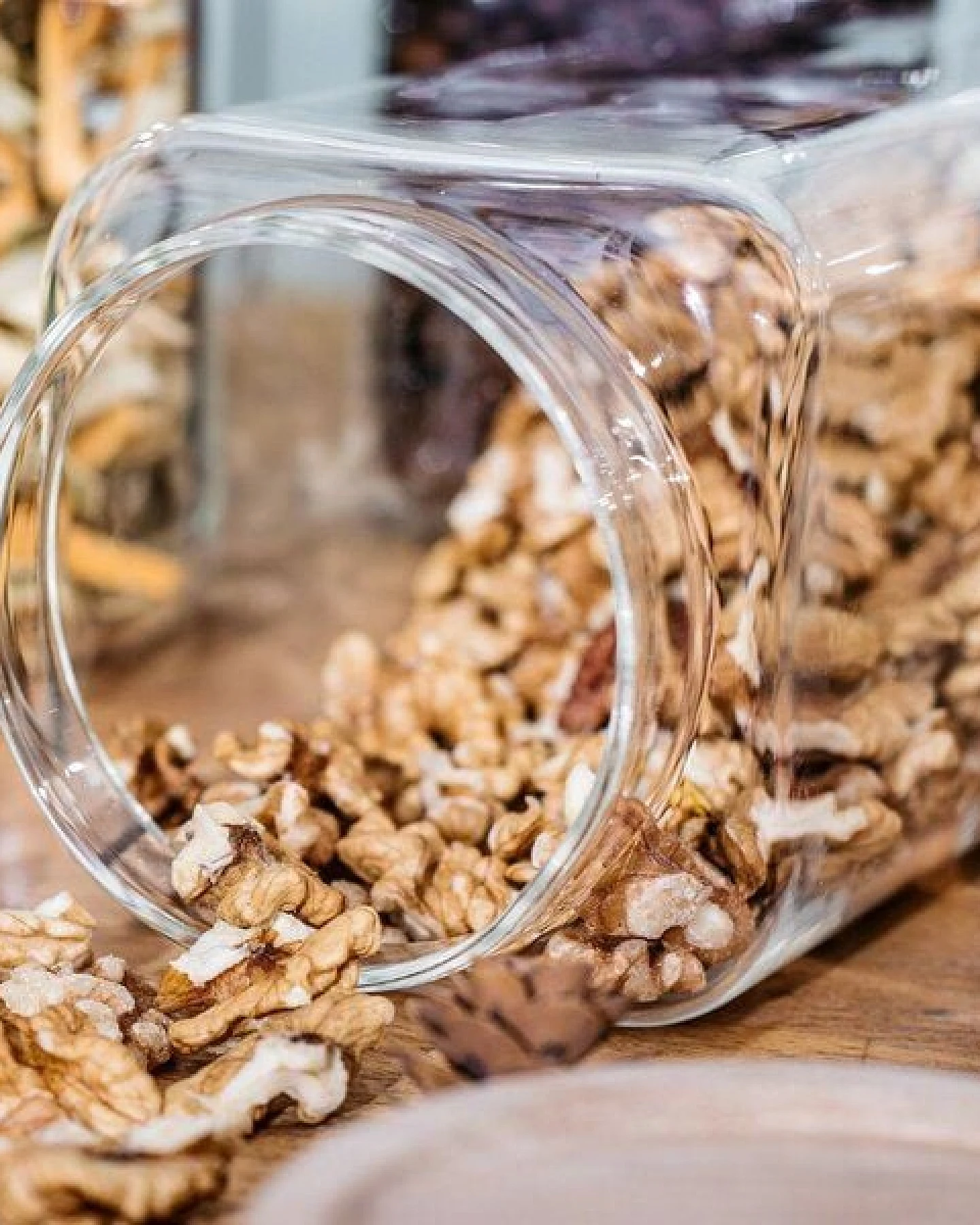 Econovo Große Vorratsgläser mit Holzdeckel – Ansicht 4