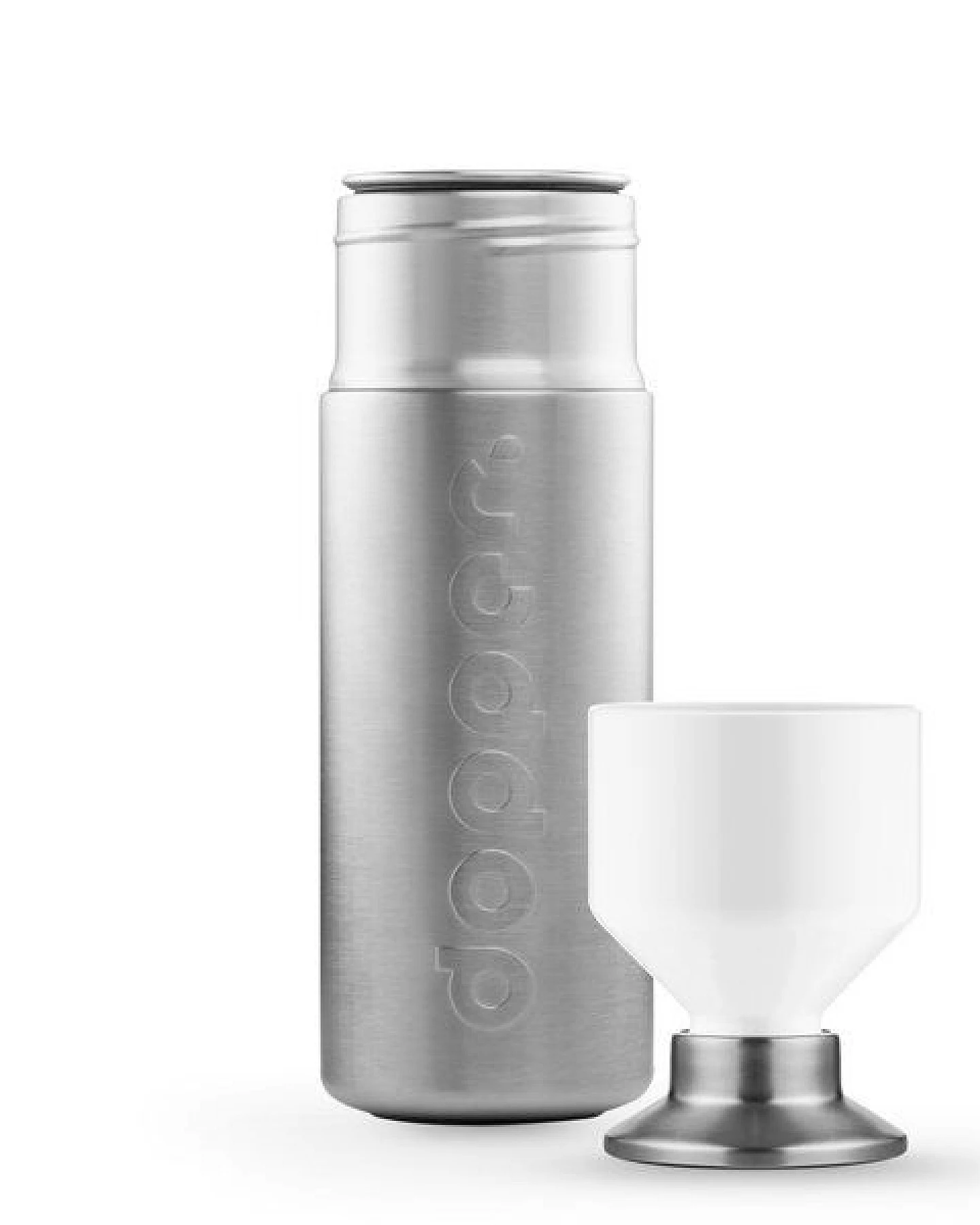 Edelstahl Trinkflasche Dopper Steel 350 ml, 490 ml, 800 ml, 1.1 L – Ansicht 2