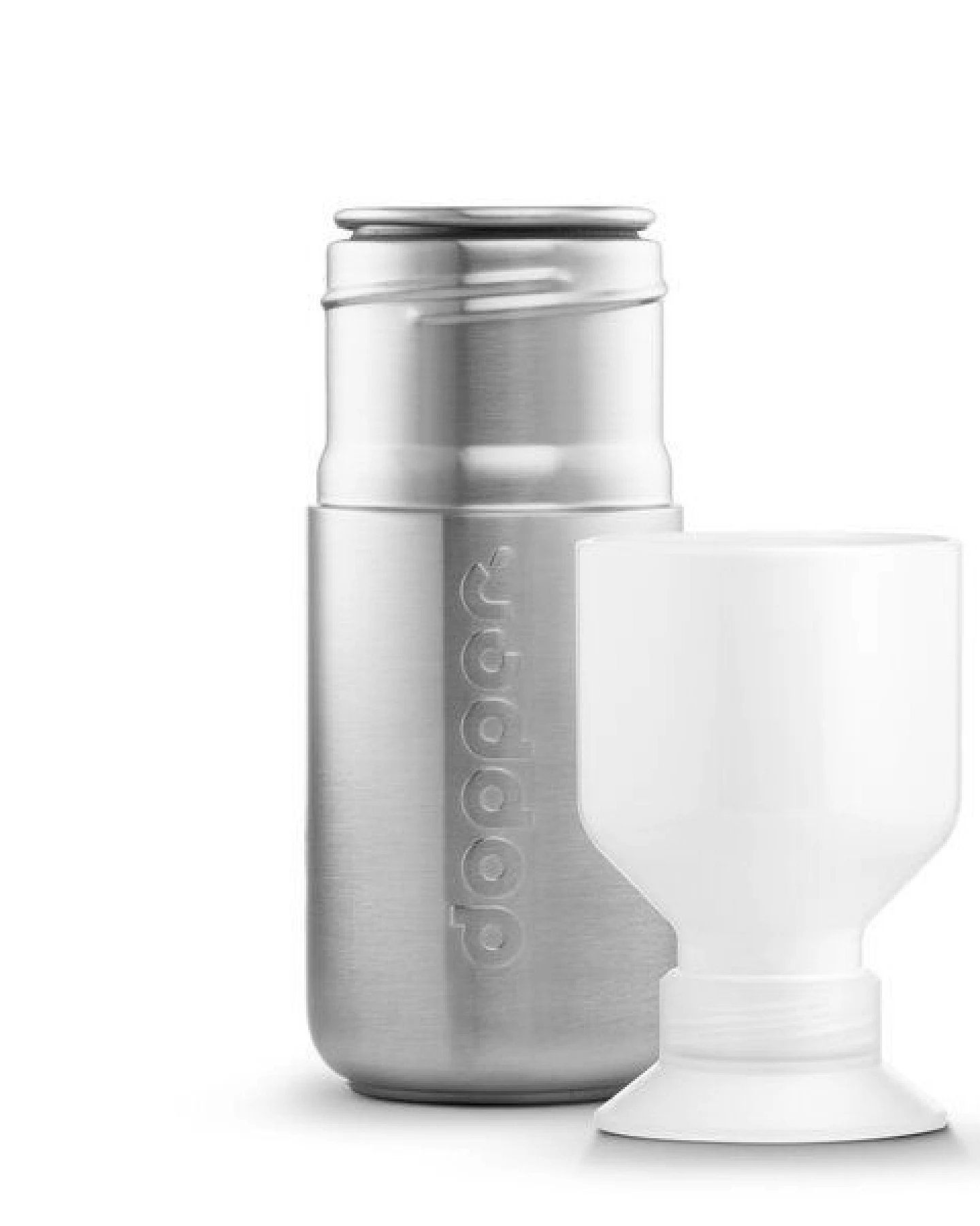 Edelstahl Trinkflasche Dopper Steel 350 ml, 490 ml, 800 ml, 1.1 L – Ansicht 2