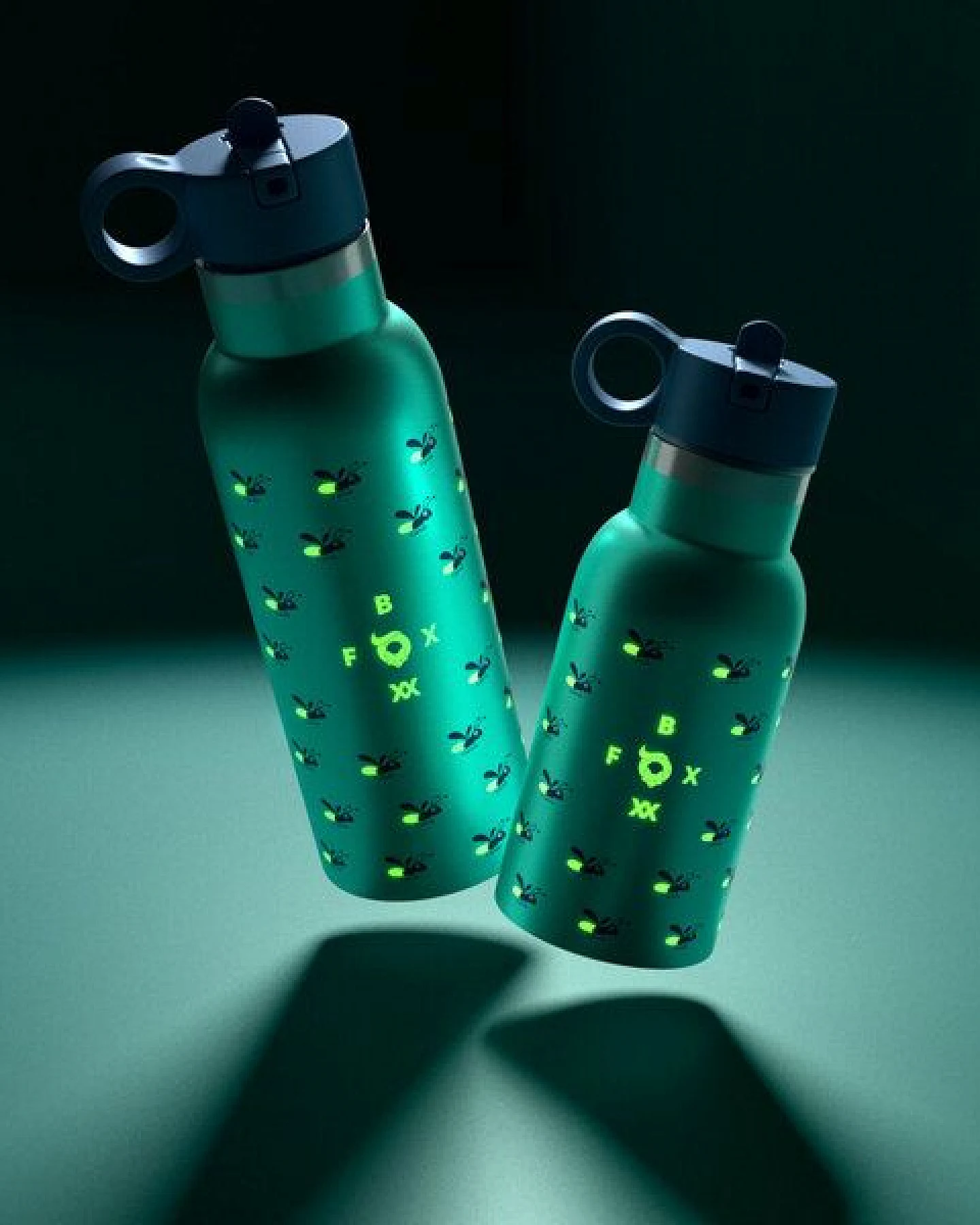 FIREFLY Isolier-Flasche FOXBOXX 350ml/500ml ÖKO leuchtet – Ansicht 2