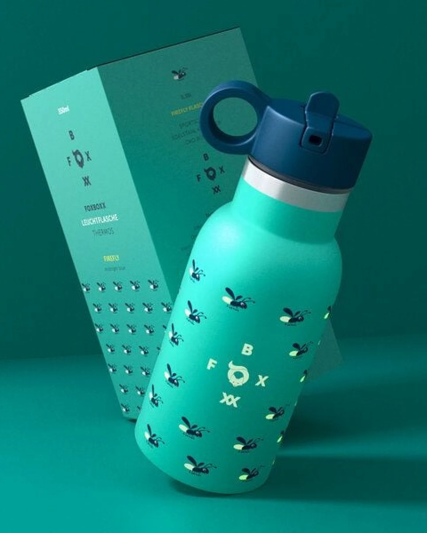 FIREFLY Isolier-Flasche FOXBOXX 350ml/500ml ÖKO leuchtet – Ansicht 3