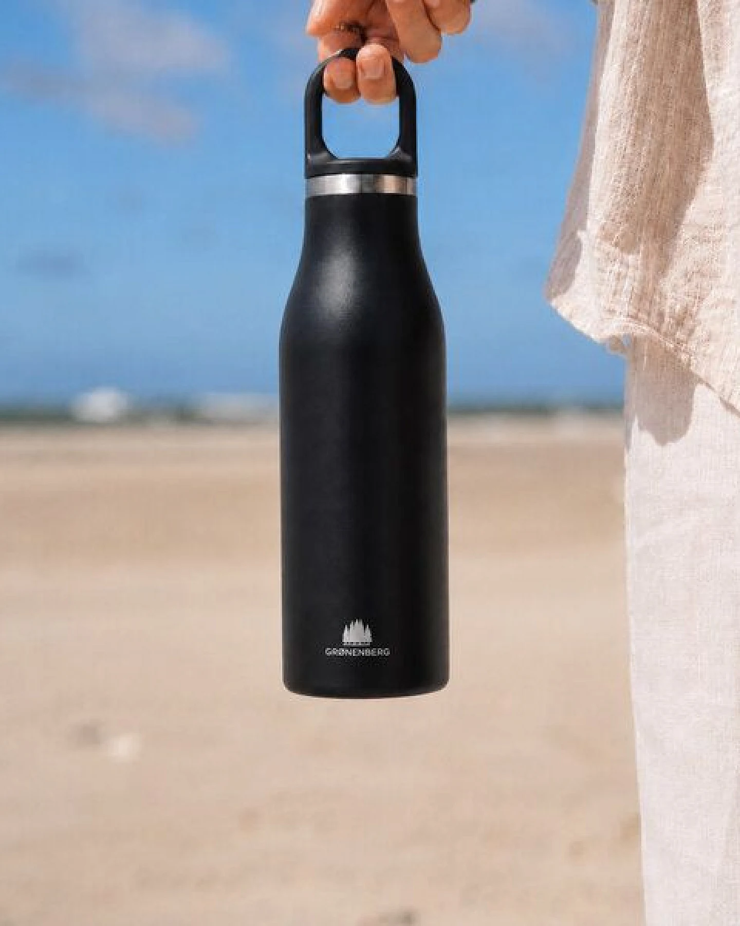 GROENENBERG Trinkflasche Edelstahl – Ansicht 3