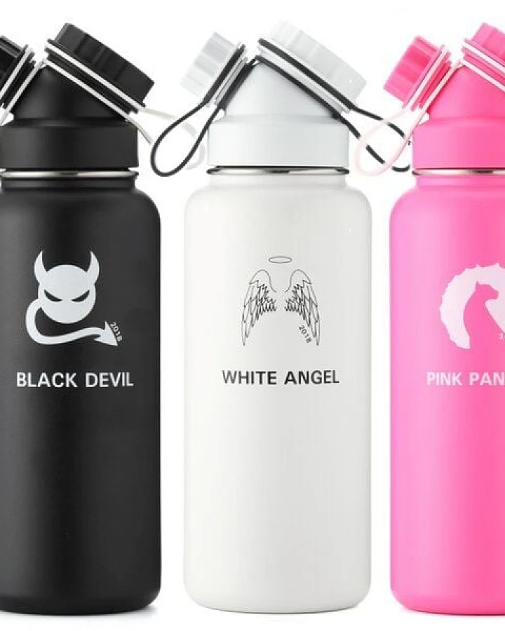 JN JuNiki's 3er Set zum Sparpreis: Exklusive JuNiki´s Trinkflaschen XL aus Edelstahl Vakuum-isoliert 1L/32oz – limitierte Sondereditionen