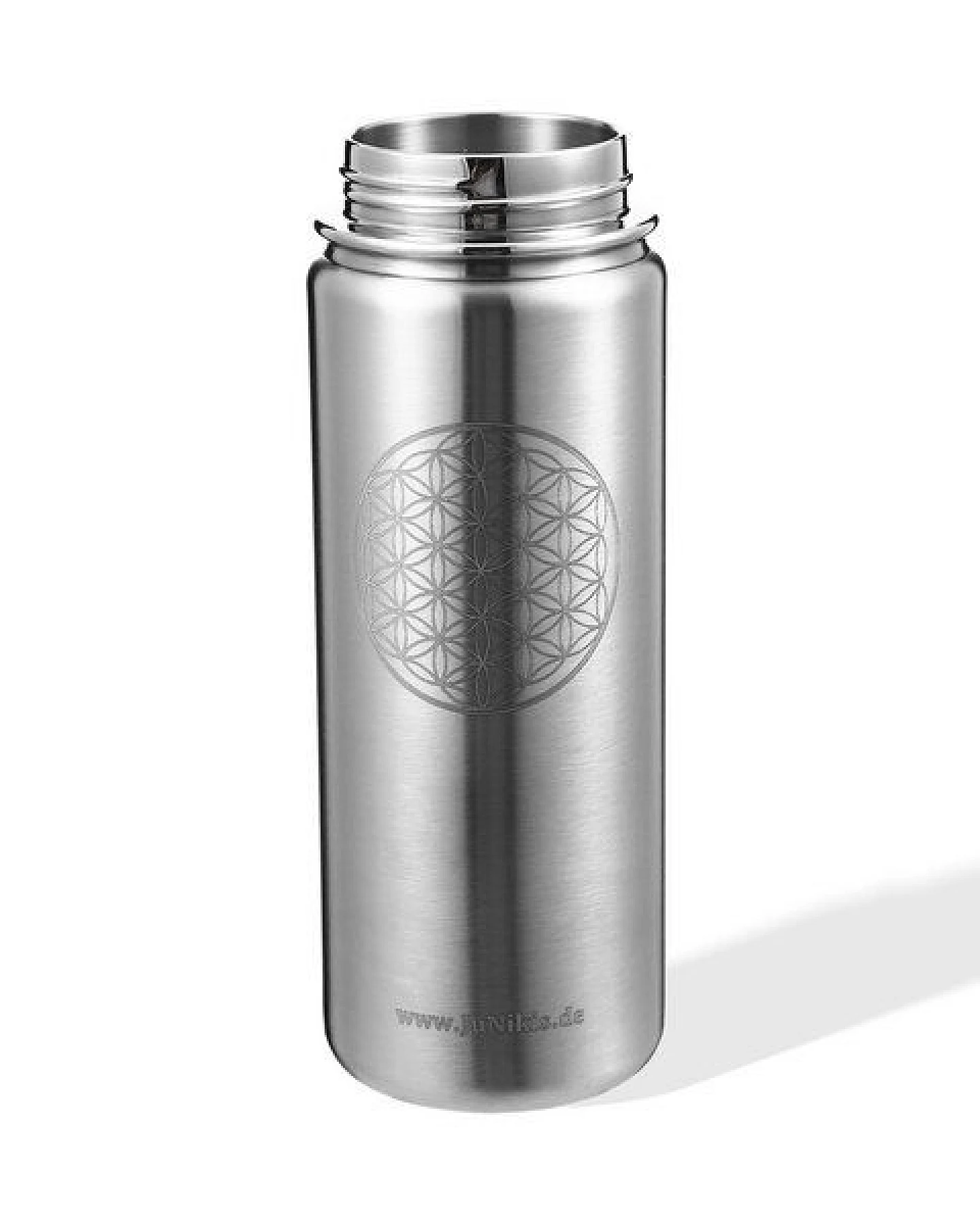 JN JuNiki's JuNiki´s® "Blume des Lebens" Edelstahl Trinkflasche vakuumisoliert - 550ml – Ansicht 2