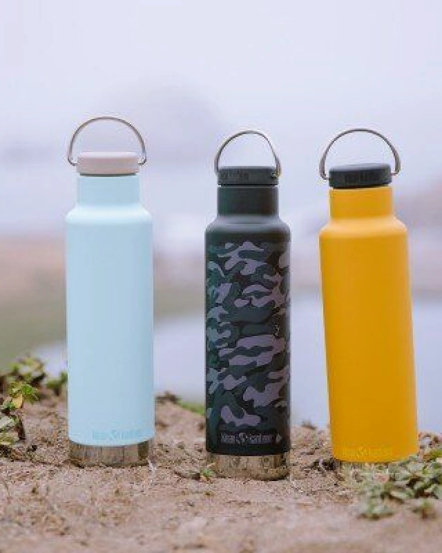 Klean Kanteen Edelstahl Isolierflasche Classic 592ml Trinkflasche mit Loop Cap – Ansicht 2