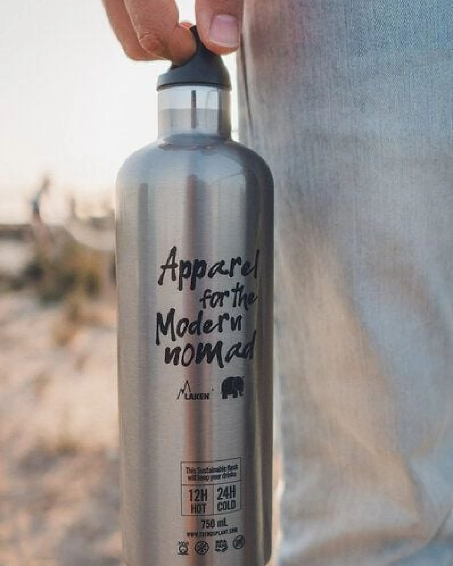 Laken x Trendsplant Classic Thermo Bottle – Ansicht 2