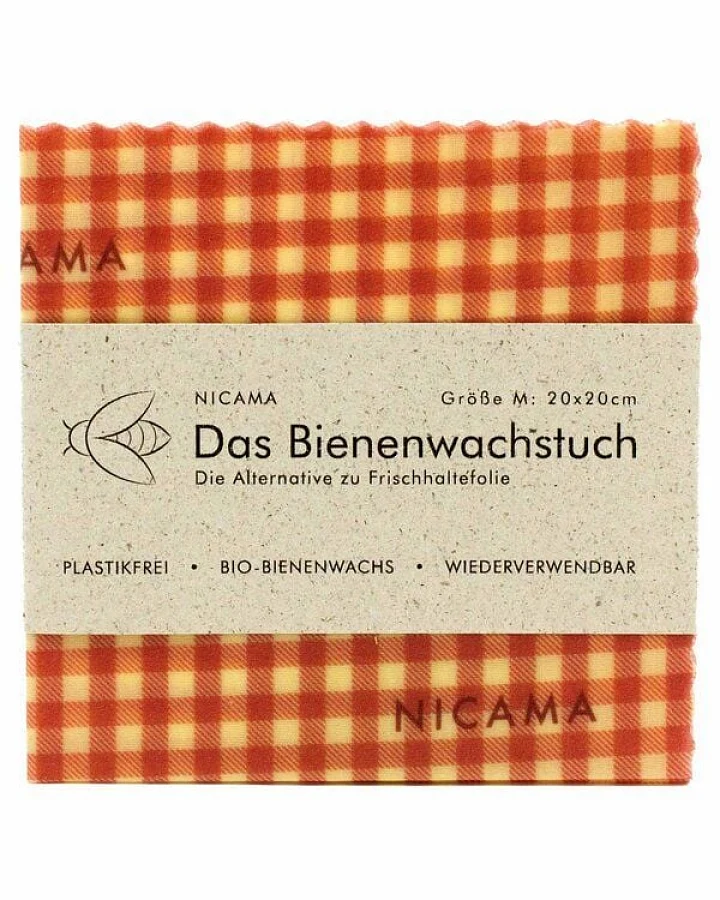 NICAMA Bienenwachstuch "klassisch rot"