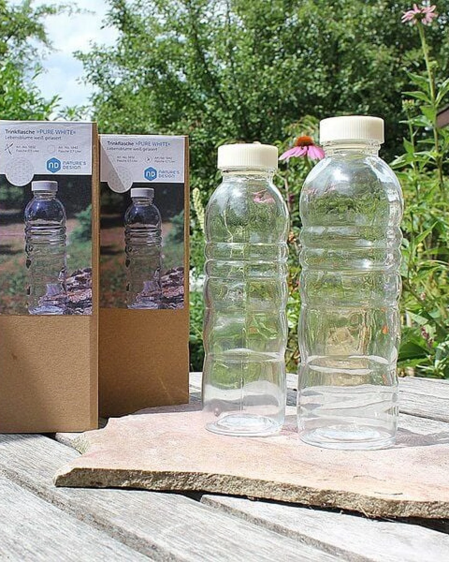 Nature´s Design Trinkflasche Pure aus Glas – Ansicht 2